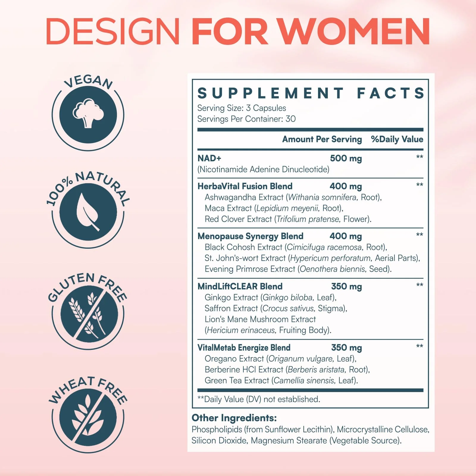 IcarusIvy 2000MG NAD+ for Women – Liposomal NAD+ with Ashwagandha, Ginkgo, Berberine & Black Cohosh – 540 Capsules - Image 2