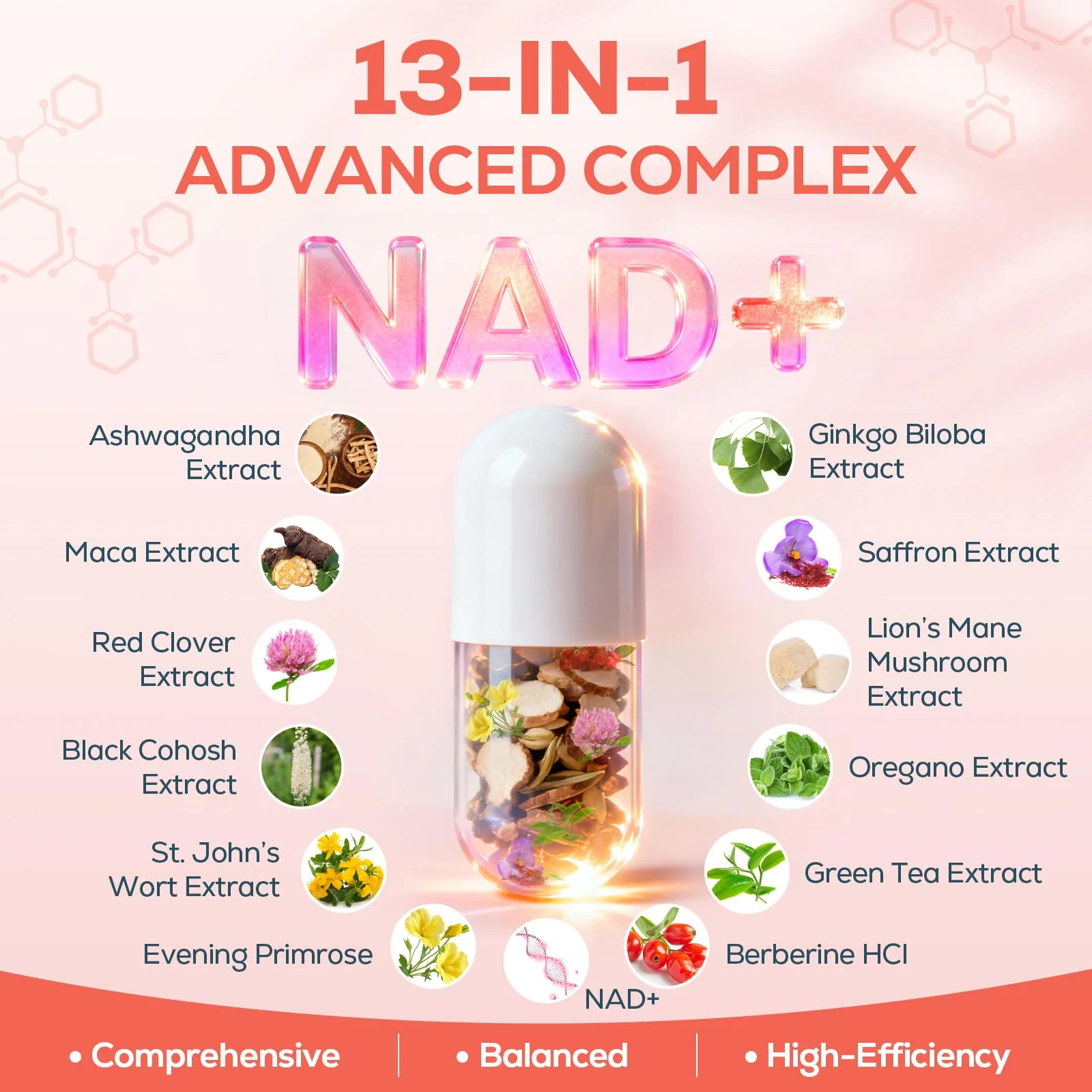 IcarusIvy 2000MG NAD+ for Women – Liposomal NAD+ with Ashwagandha, Ginkgo, Berberine & Black Cohosh – 540 Capsules - Image 6