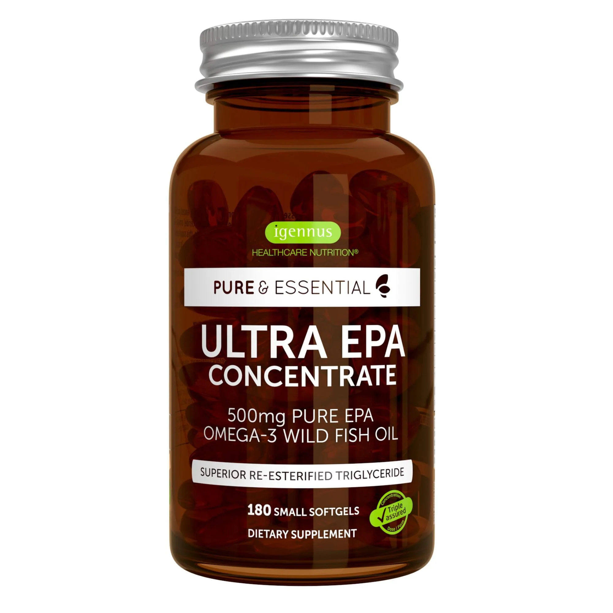 Igennus Ultra Pure Omega-3 EPA 500mg | IFOS Certified, rTG Wild Fish Oil - Image 10