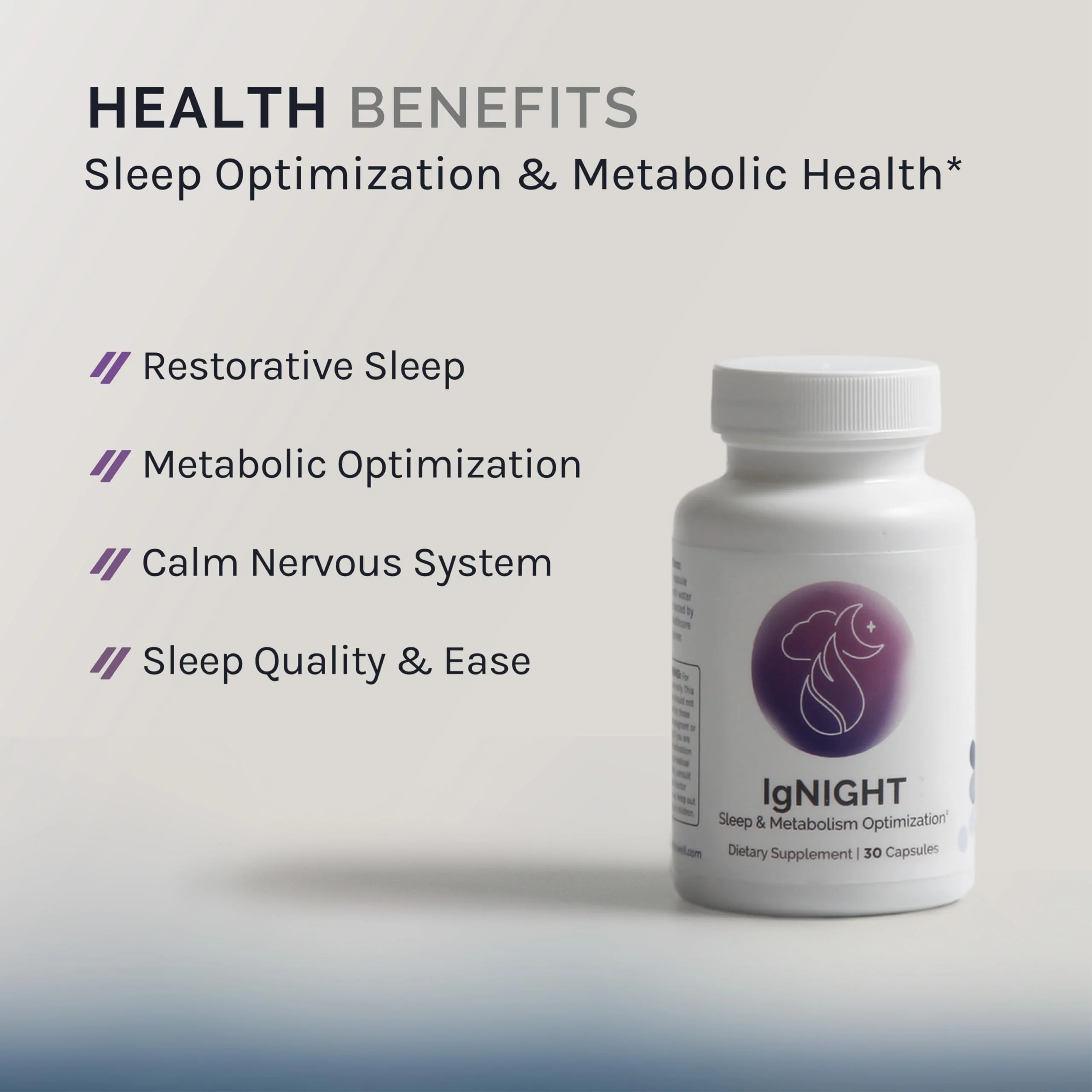 InfiniWell IgNIGHT Sleep Aid – Valerian, Ashwagandha & Grains of Paradise - Image 2