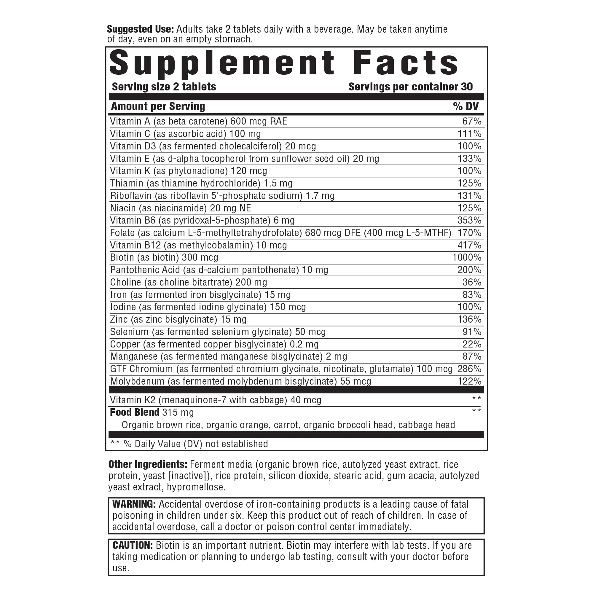 Innate Response Formulas Women’s Multivitamin – Daily Multivitamin for Women - Image 2