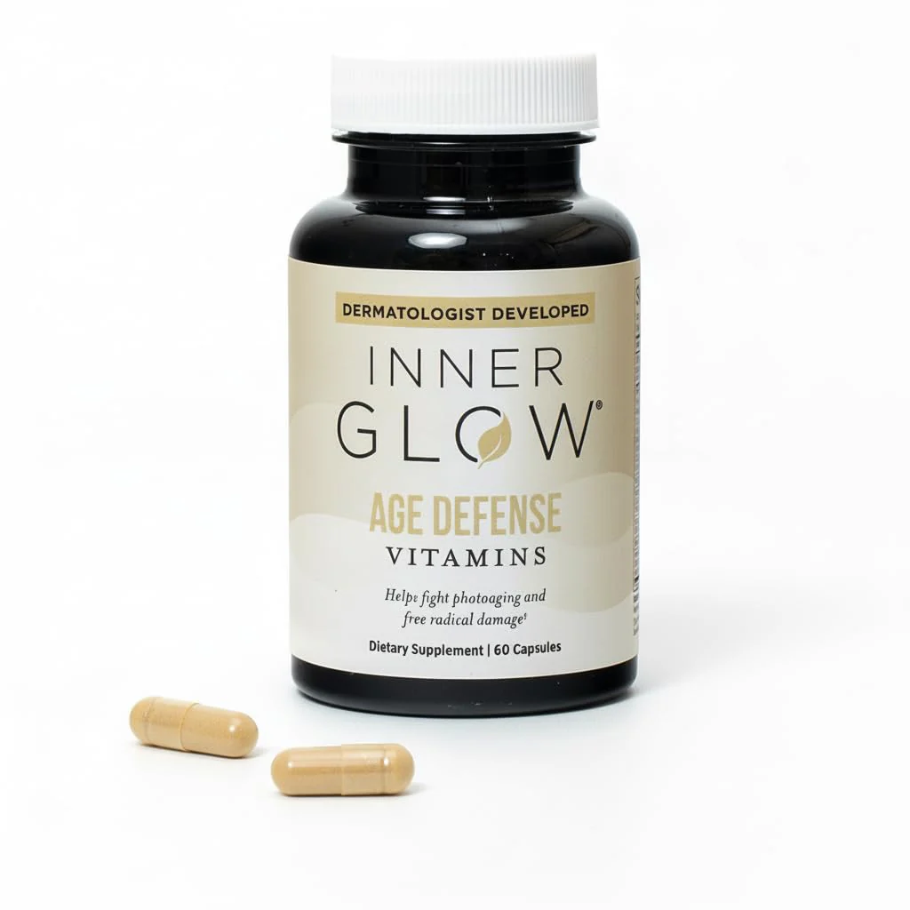 Inner Glow Age Defense Vitamins – Dermatologist & Plastic Surgeon Developed Antioxidant Formula for Photoaging and Melasma – Vegan, Gluten-Free – 60 Capsules - Image 14