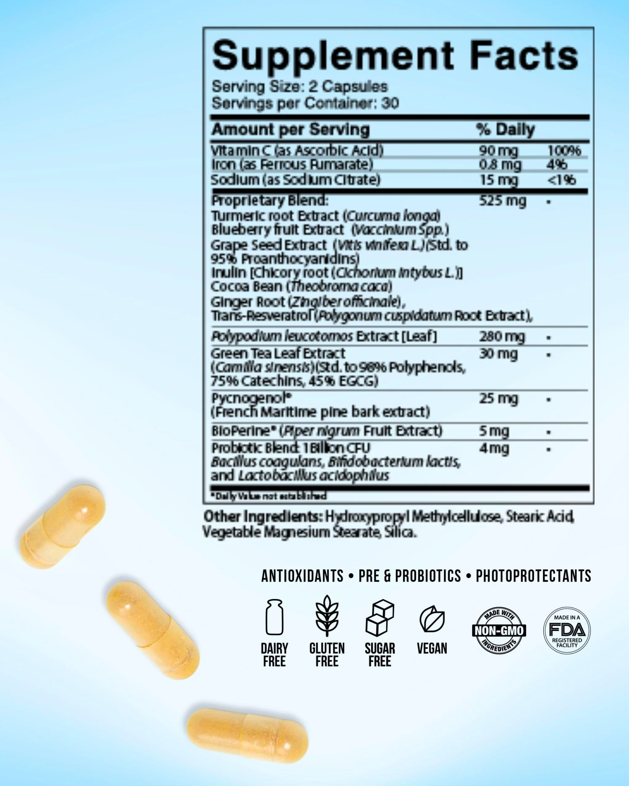Inner Glow Age Defense Vitamins – Dermatologist & Plastic Surgeon Developed Antioxidant Formula for Photoaging and Melasma – Vegan, Gluten-Free – 60 Capsules - Image 22