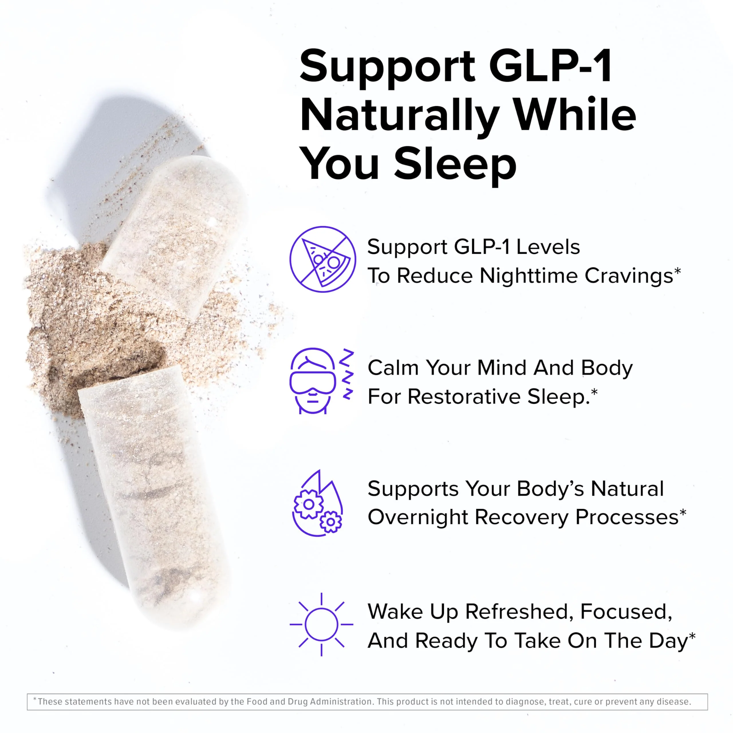 InnoSupps Night Shred GLP-1 | Nighttime Metabolic + Sleep Support | Akkermansia + Ashwagandha | 60 Capsules - Image 3