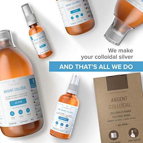 Institut Katharos Premium Colloidal Silver – Optimal Concentration, Smaller Particles, EU-Made, Lab-Certified (34 oz) + Free Spray Bottle & Ebook - Image 20