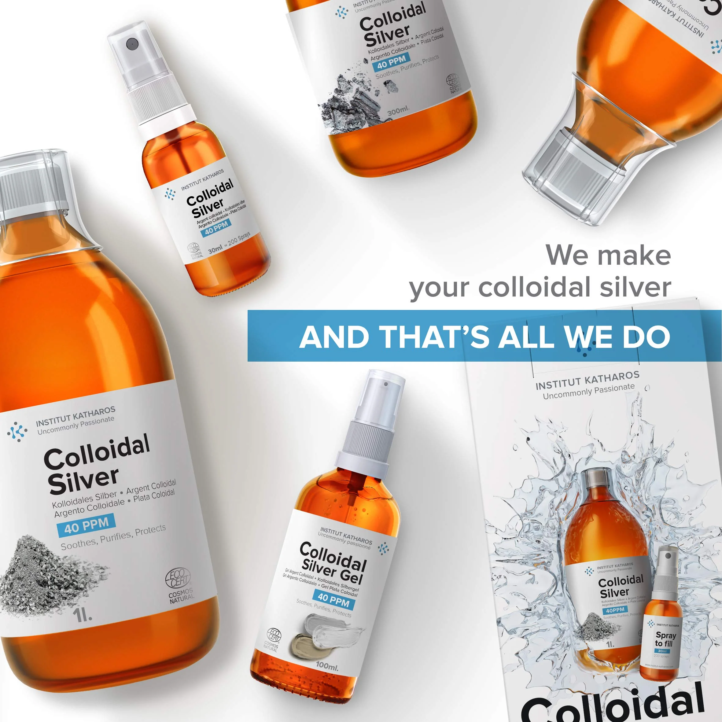 Institut Katharos Premium Colloidal Silver – Optimal Concentration, Smaller Particles, EU-Made, Lab-Certified (34 oz) + Free Spray Bottle & Ebook - Image 26