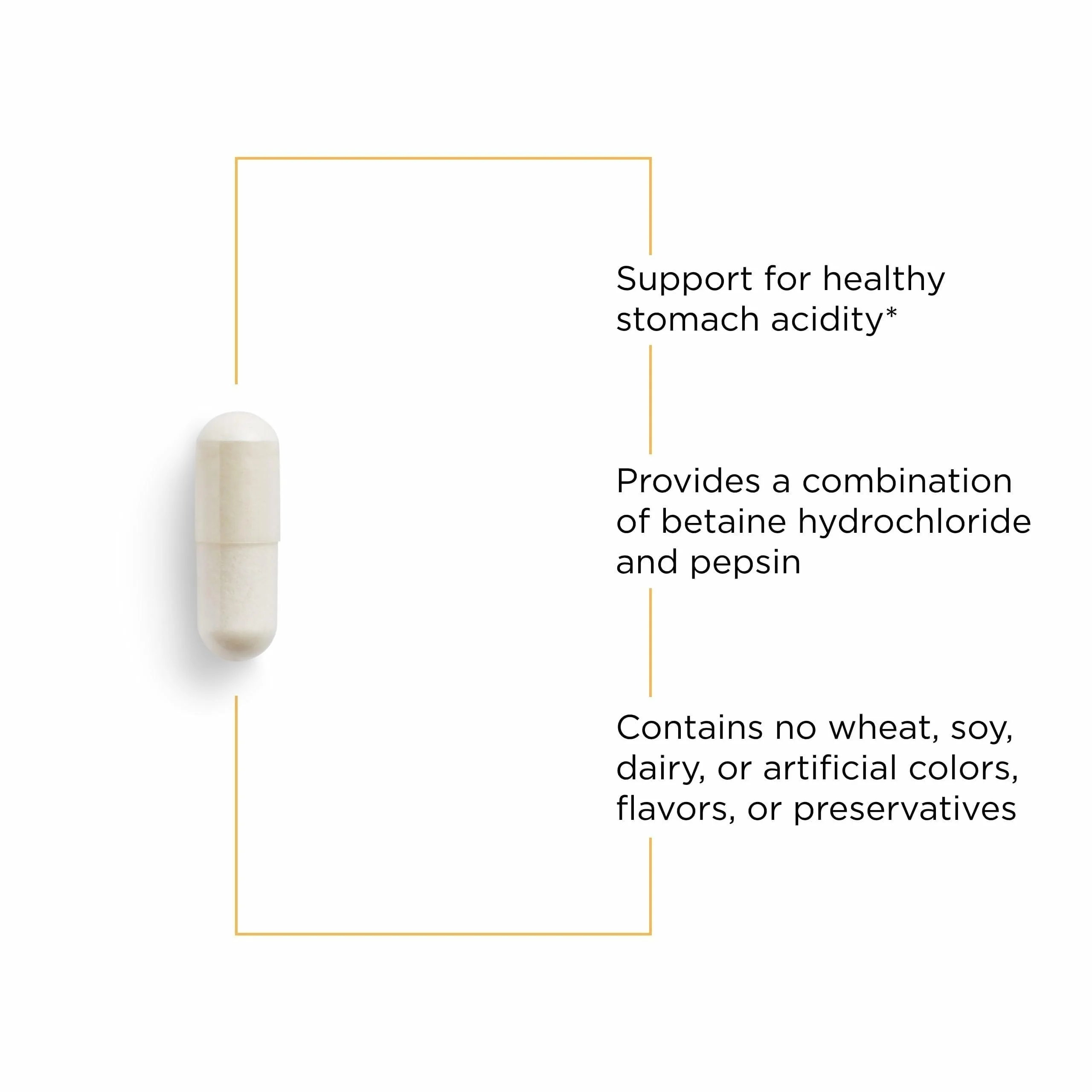 Integrative Therapeutics Betaine HCl – Digestive Support, Dairy-Free, 250 Capsules - Image 5