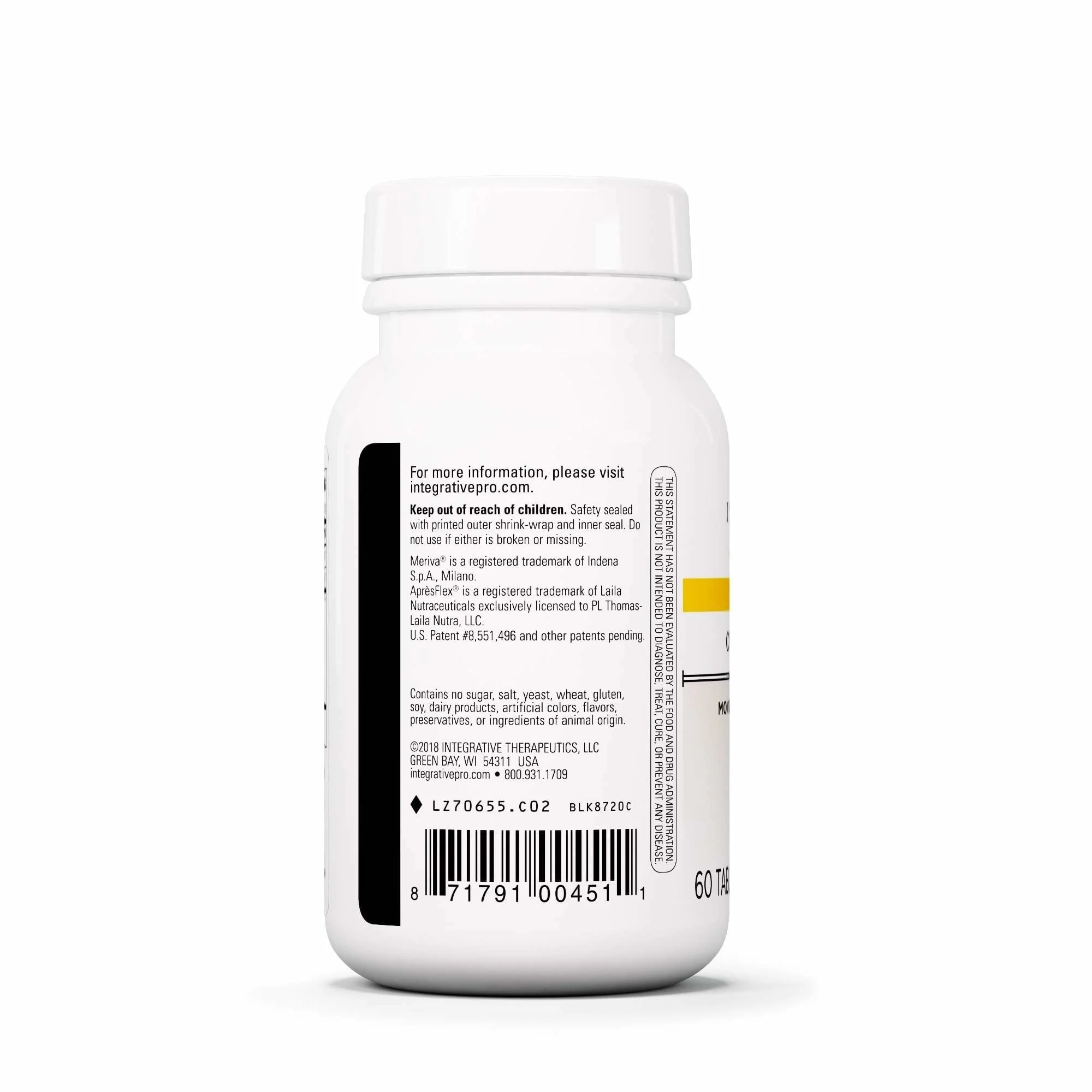 Integrative Therapeutics Curcumax Pro – Movement Support Supplement (Dairy-Free, Vegan) – 60 Tablets - Image 3