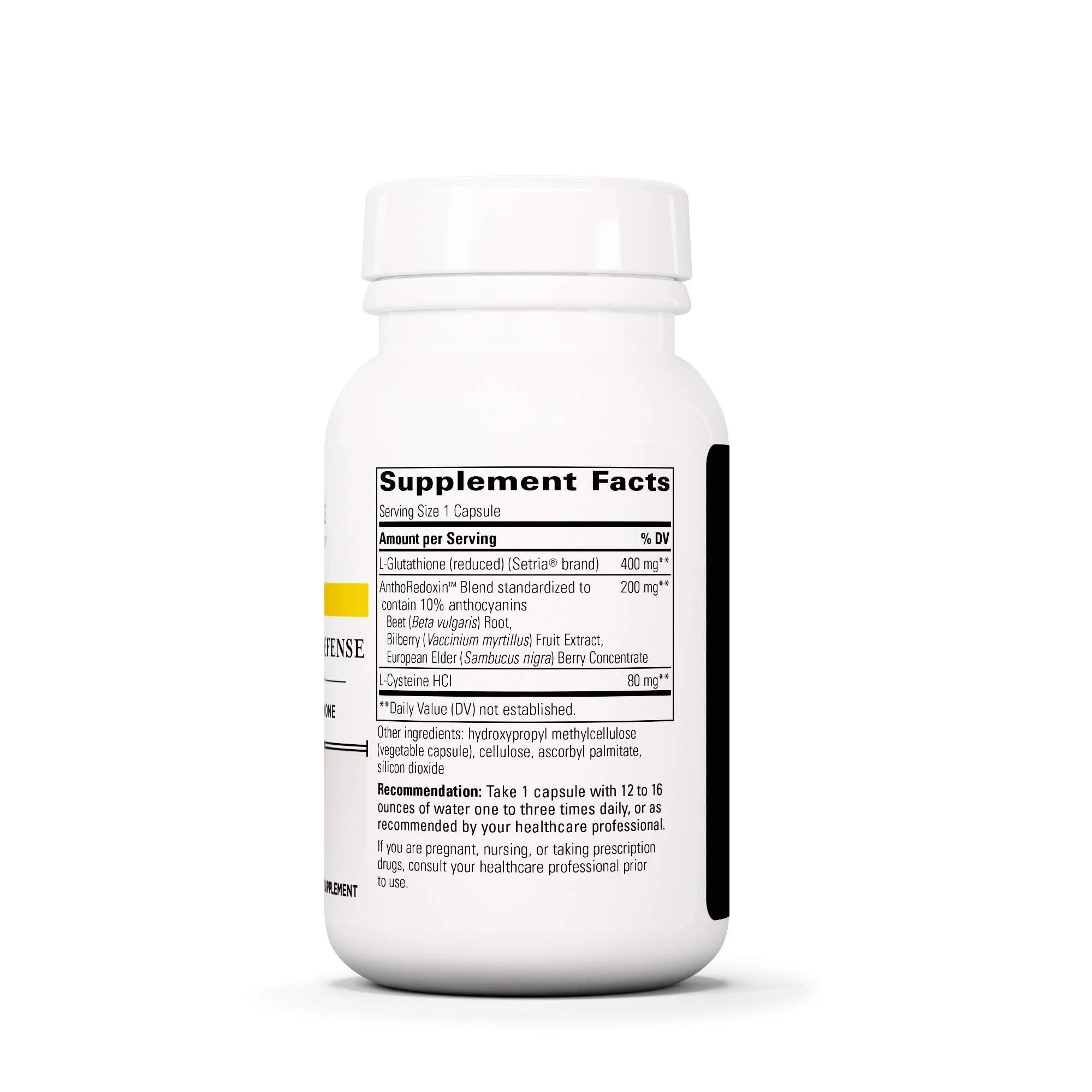 Integrative Therapeutics Glutathione Cell Defense - 60 Capsules | 400 mg Reduced GSH, L-Cysteine, and Anthocyanins - Image 3
