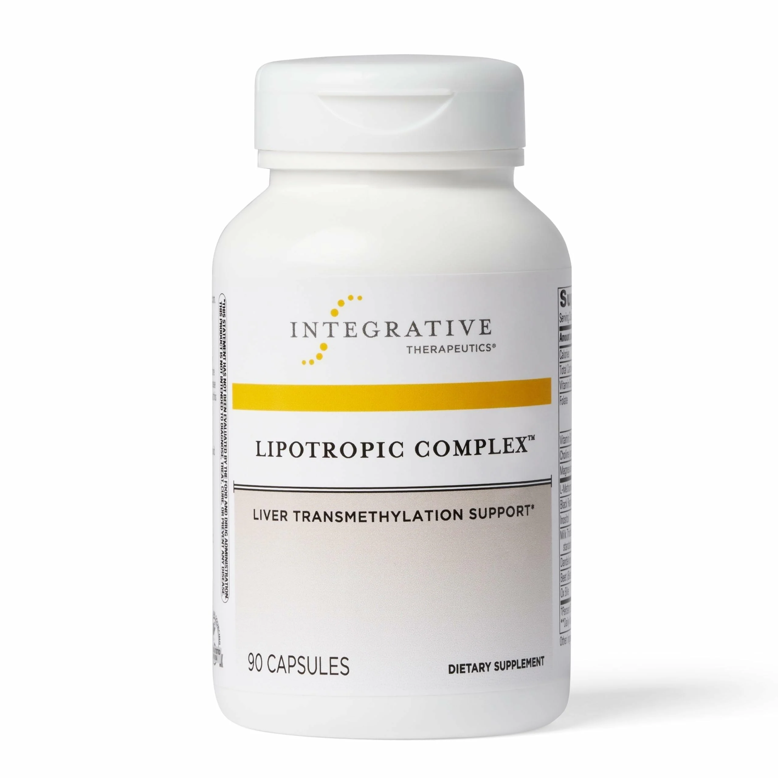 Integrative Therapeutics Lipotropic Complex - Liver Support Supplement for Adults* | Milk Thistle, Vitamin B6 & B12 | Gluten-Free & Dairy-Free - 90 Count (45 Servings)