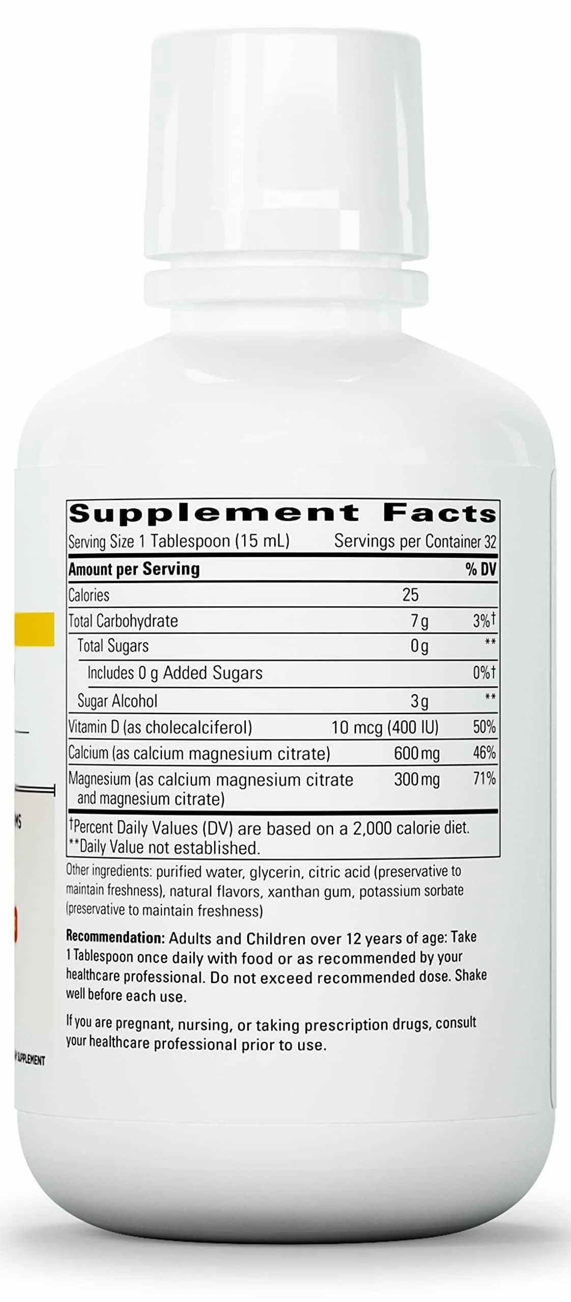 Integrative Therapeutics Liquid Calcium Magnesium 2:1 – Orange Vanilla, Sugar-Free (16 oz) - Image 2