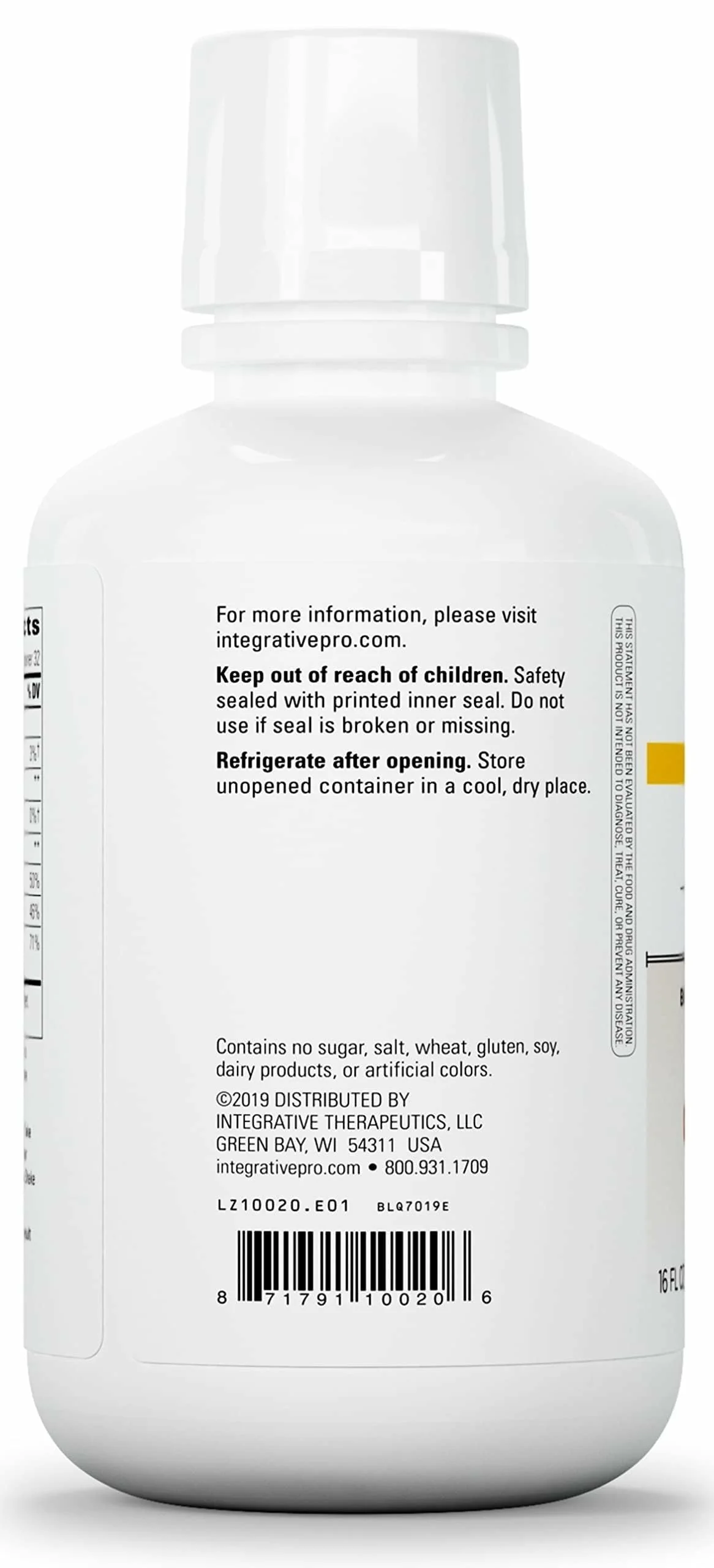 Integrative Therapeutics Liquid Calcium Magnesium 2:1 – Orange Vanilla, Sugar-Free (16 oz) - Image 3