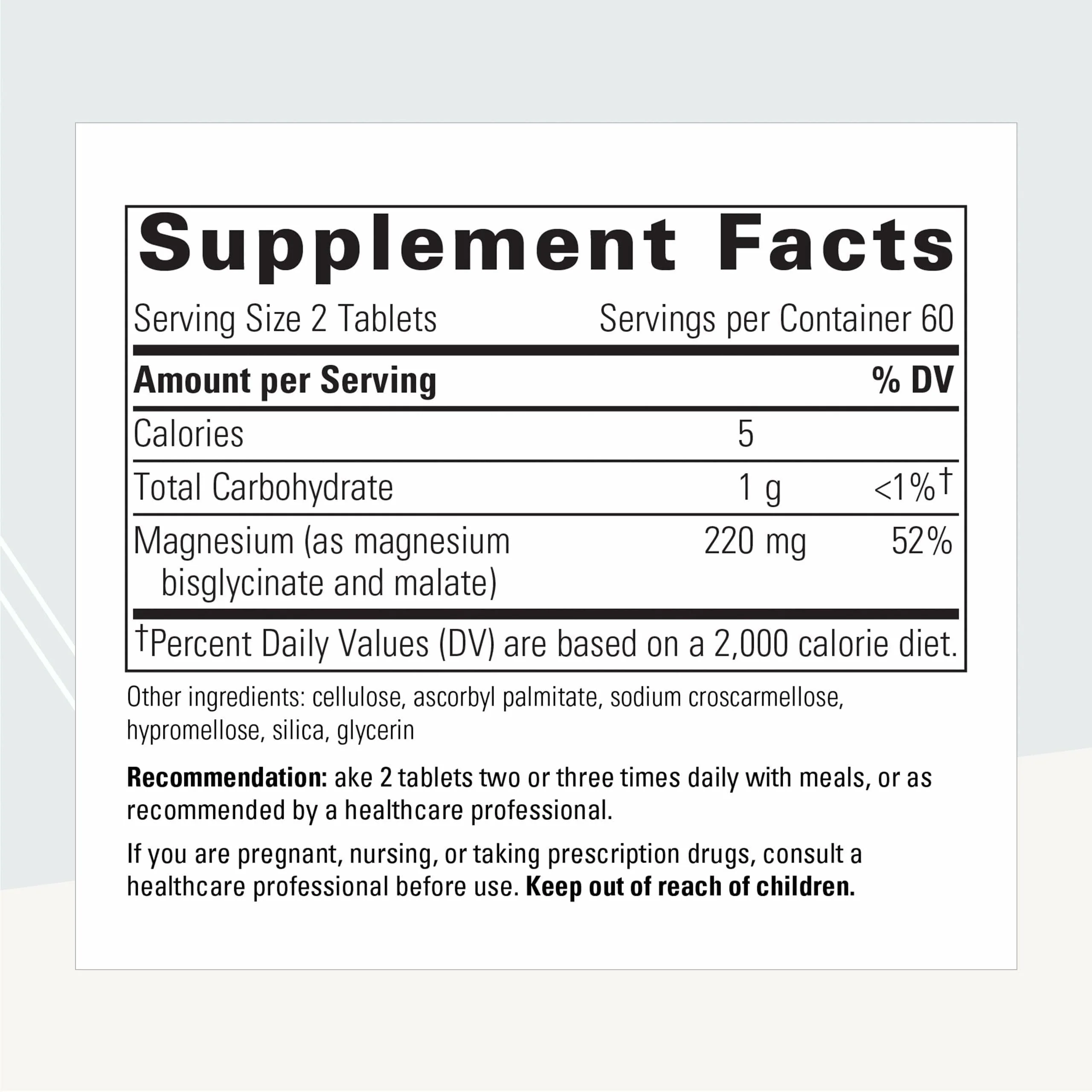 Integrative Therapeutics Magnesium Glycinate Plus - 120 Count - Brain & Heart Support - Image 2