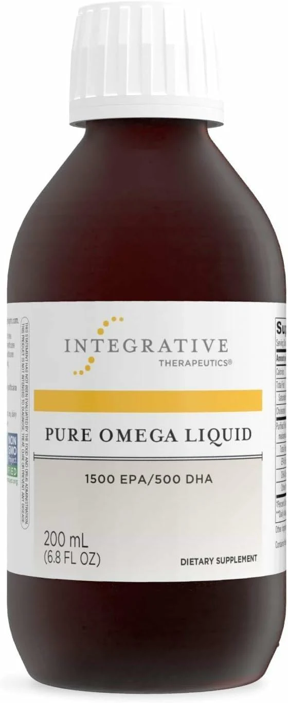Integrative Therapeutics Pure Omega Liquid Lemon | 6.8 oz, 40 Servings - Heart Health