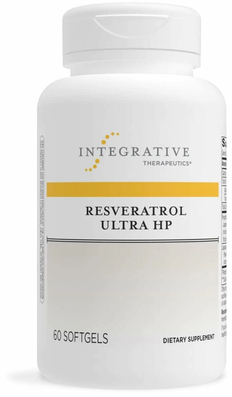 Integrative Therapeutics Resveratrol Ultra HP - Heart Health Support | 60 Softgels | Gluten-Free & Non-Soy