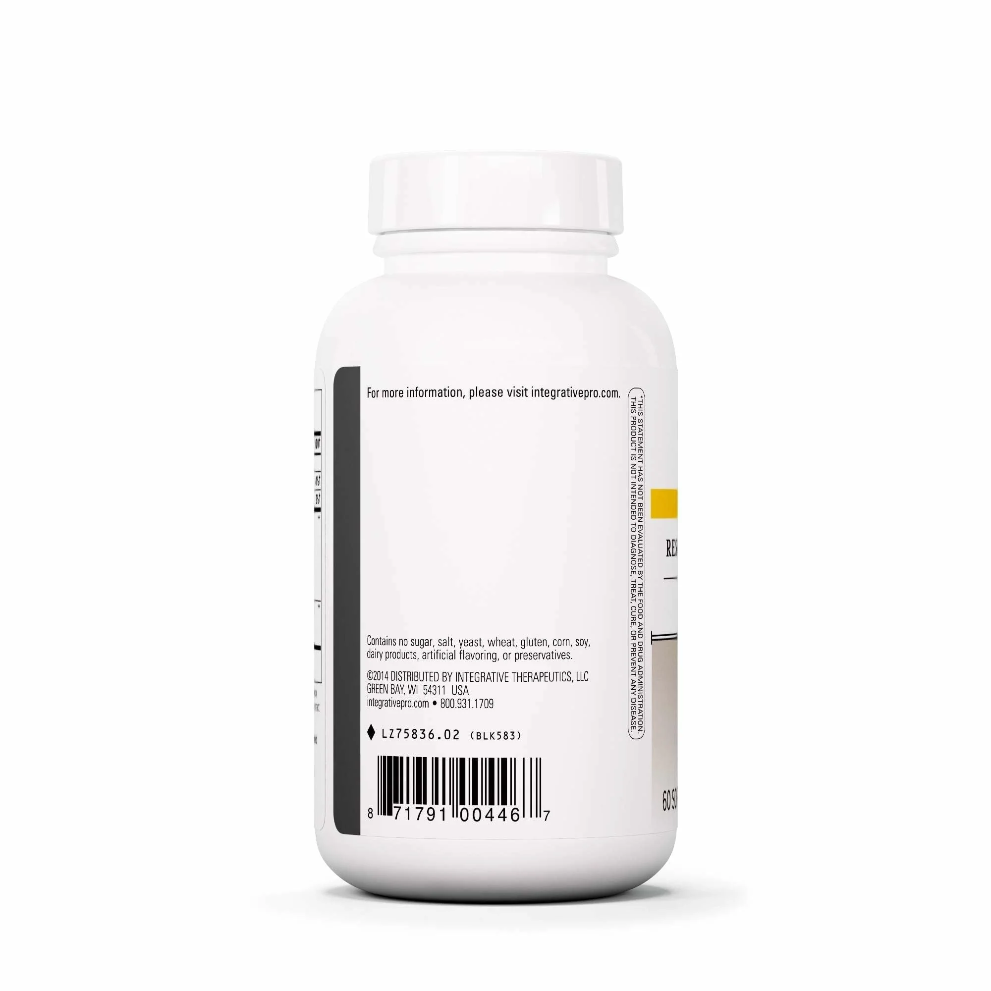 Integrative Therapeutics Resveratrol Ultra HP - Heart Health Support | 60 Softgels | Gluten-Free & Non-Soy - Image 4