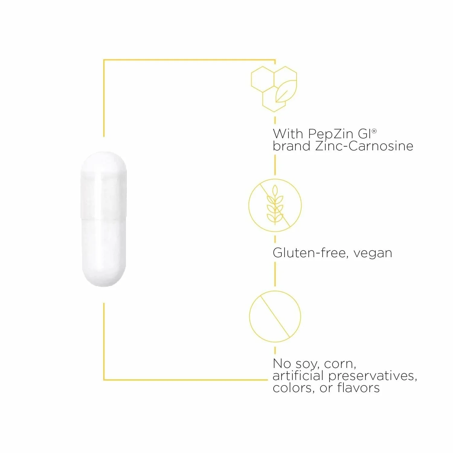 Integrative Therapeutics Zinc-Carnosine - Digestive & Gut Health Support - 60 Capsules - Image 4