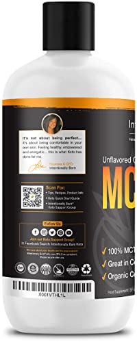 Intentionally Bare Pure C8 MCT Oil Organic – Brain Octane MCT Oil for Keto, Vegan & Paleo Diets – Unflavored 32oz - Image 10