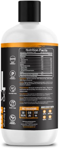 Intentionally Bare Pure C8 MCT Oil Organic – Brain Octane MCT Oil for Keto, Vegan & Paleo Diets – Unflavored 32oz - Image 12