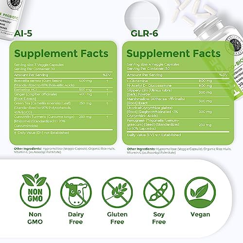 Intestinal Fortitude AI-5 & GLR-6 Digestive Health Bundle – Non-GMO, Dairy Free | 30-Day Supply - Image 8