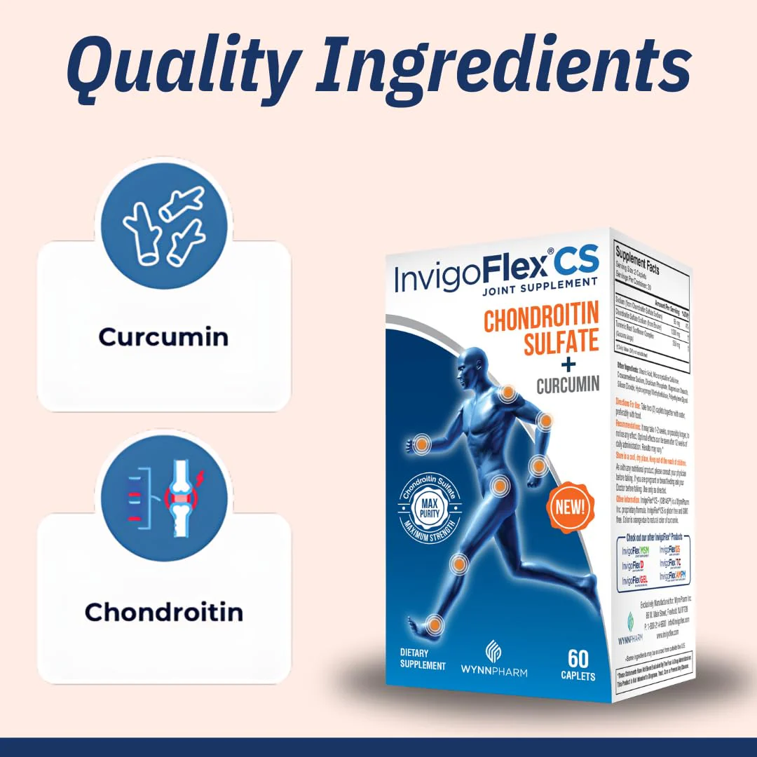 INVIGOFLEX® CS: Chondroitin Sulfate with Turmeric Curcumin – Premium Non-GMO Joint Supplement - Image 3