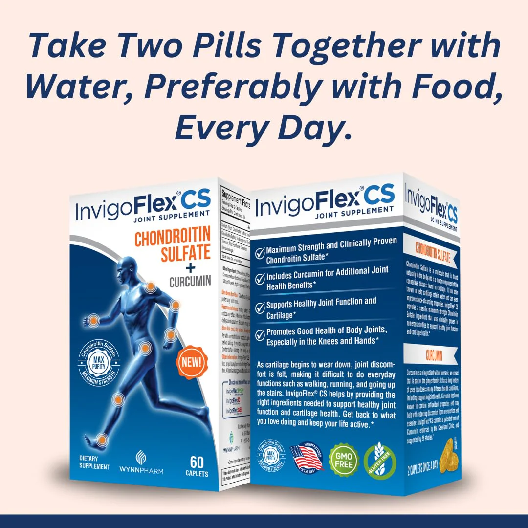 INVIGOFLEX® CS: Chondroitin Sulfate with Turmeric Curcumin – Premium Non-GMO Joint Supplement - Image 6