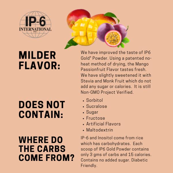 IP-6 Gold Powder Mango Passionfruit Flavor, 60 Servings - Image 5