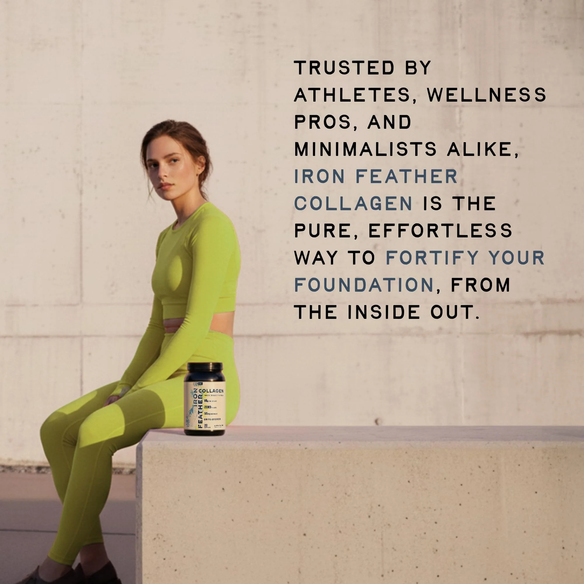 Iron Feather Collagen Powder - Unflavored | Multi-Collagen with Vitamin C | 10g Protein - Image 8