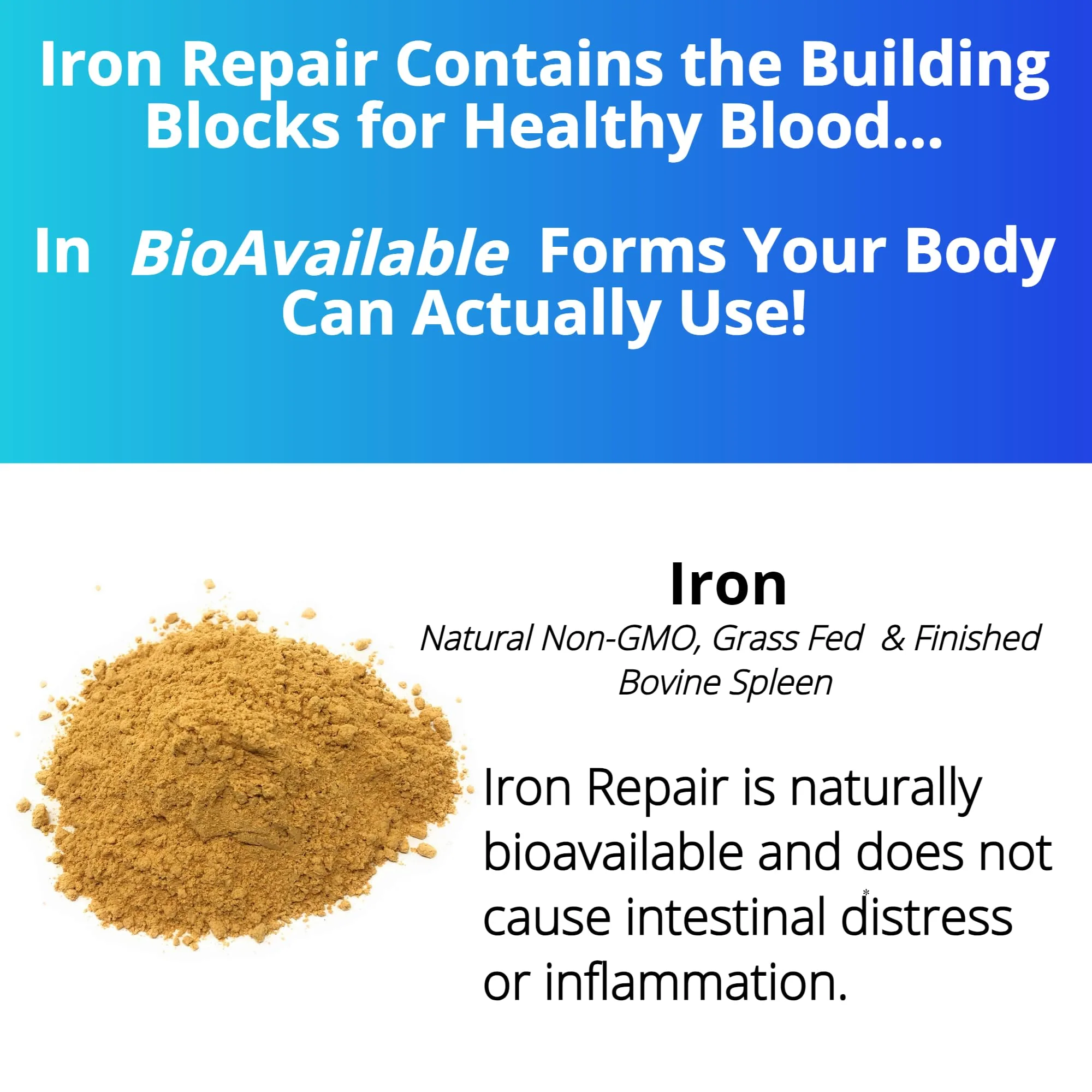 Iron Repair: Natural Iron Supplement with Best Absorption | Gentle on Stomach | Monash Low FODMAP | 90 Capsules - Image 4