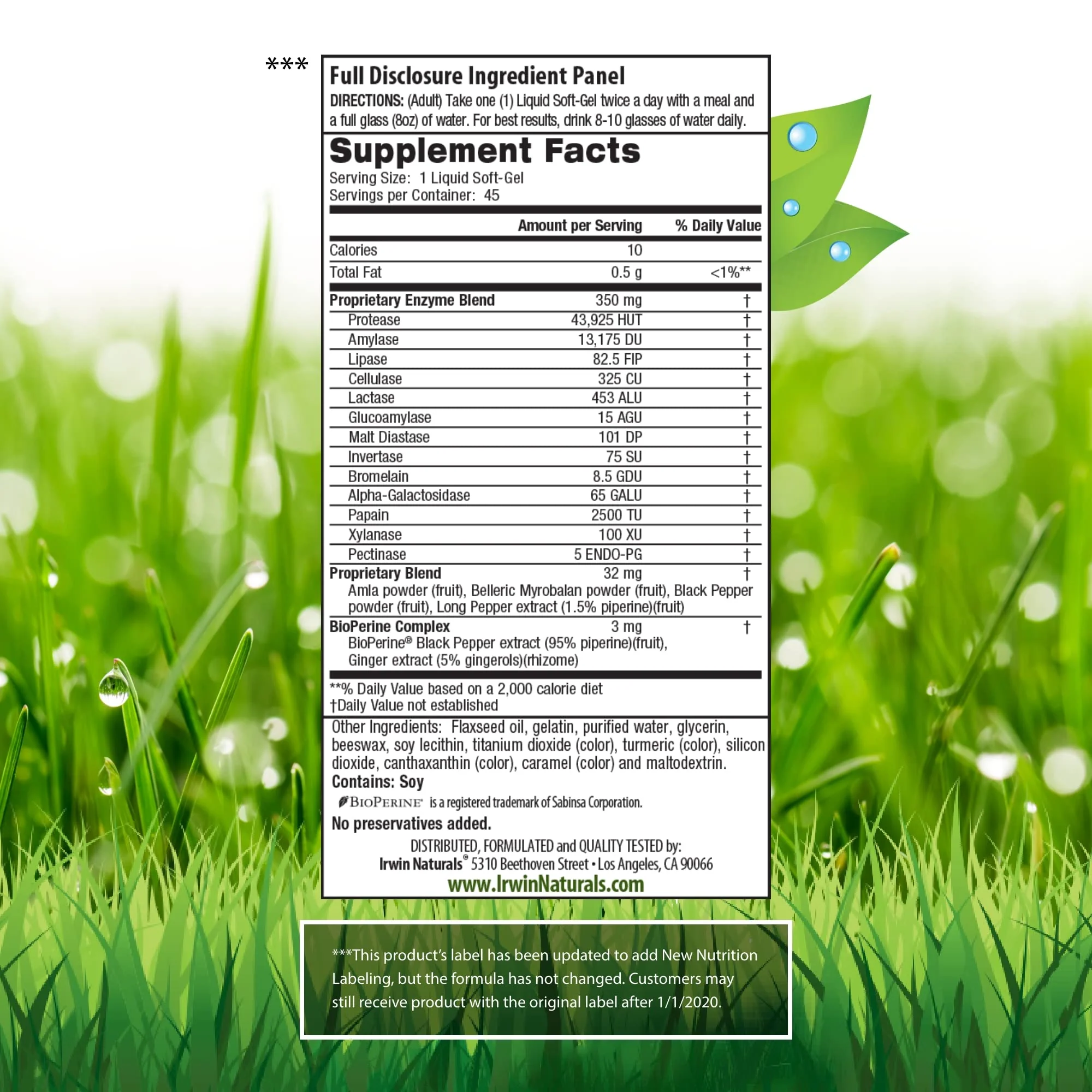 Irwin Naturals Anti-Gas Digestive Enzymes - 90 Servings (Pack of 2) - Image 8