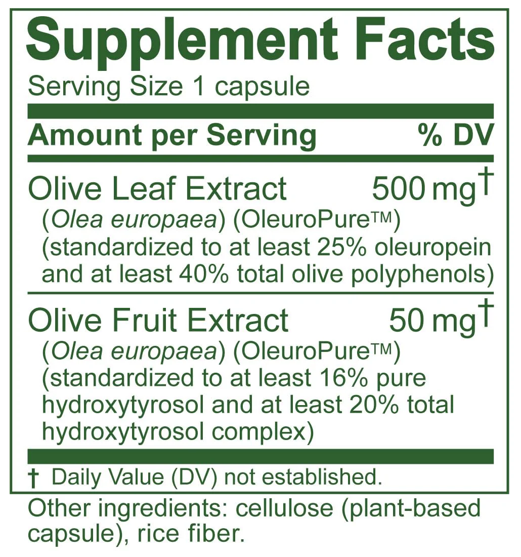 Island Nutrition Olive Leaf Extract Capsules – 25% Oleuropein, 40% Polyphenols, 20% Hydroxytyrosol Complex – 90 Capsules, Spain-Grown - Image 4