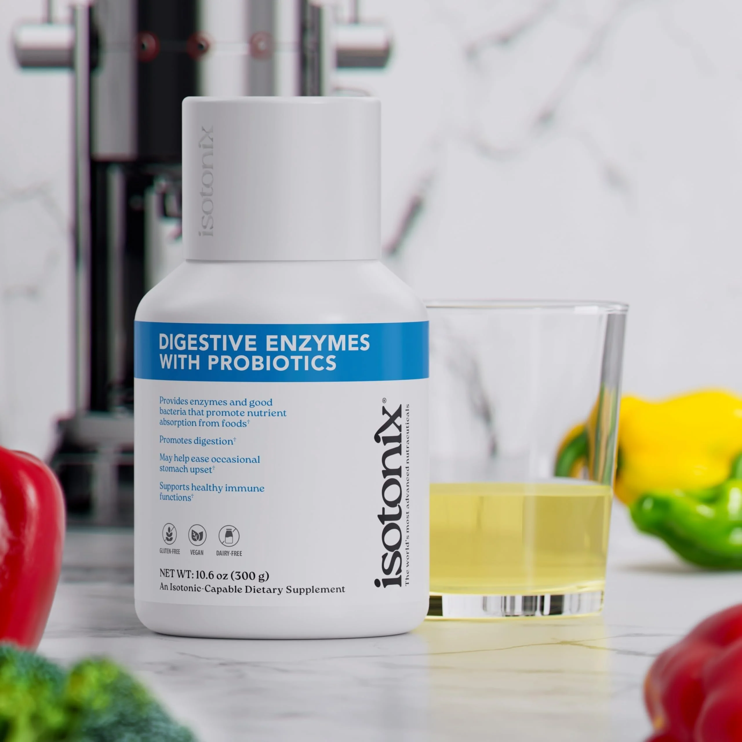Isotonix® Digestive Enzymes with Probiotics | DigeZyme® Multi-Enzyme Complex & Lactospore® Bacillus Coagulans | Nutrient Absorption, Gut Balance & Digestive Health | Vegan, Gluten-Free | 90 Servings - Image 3