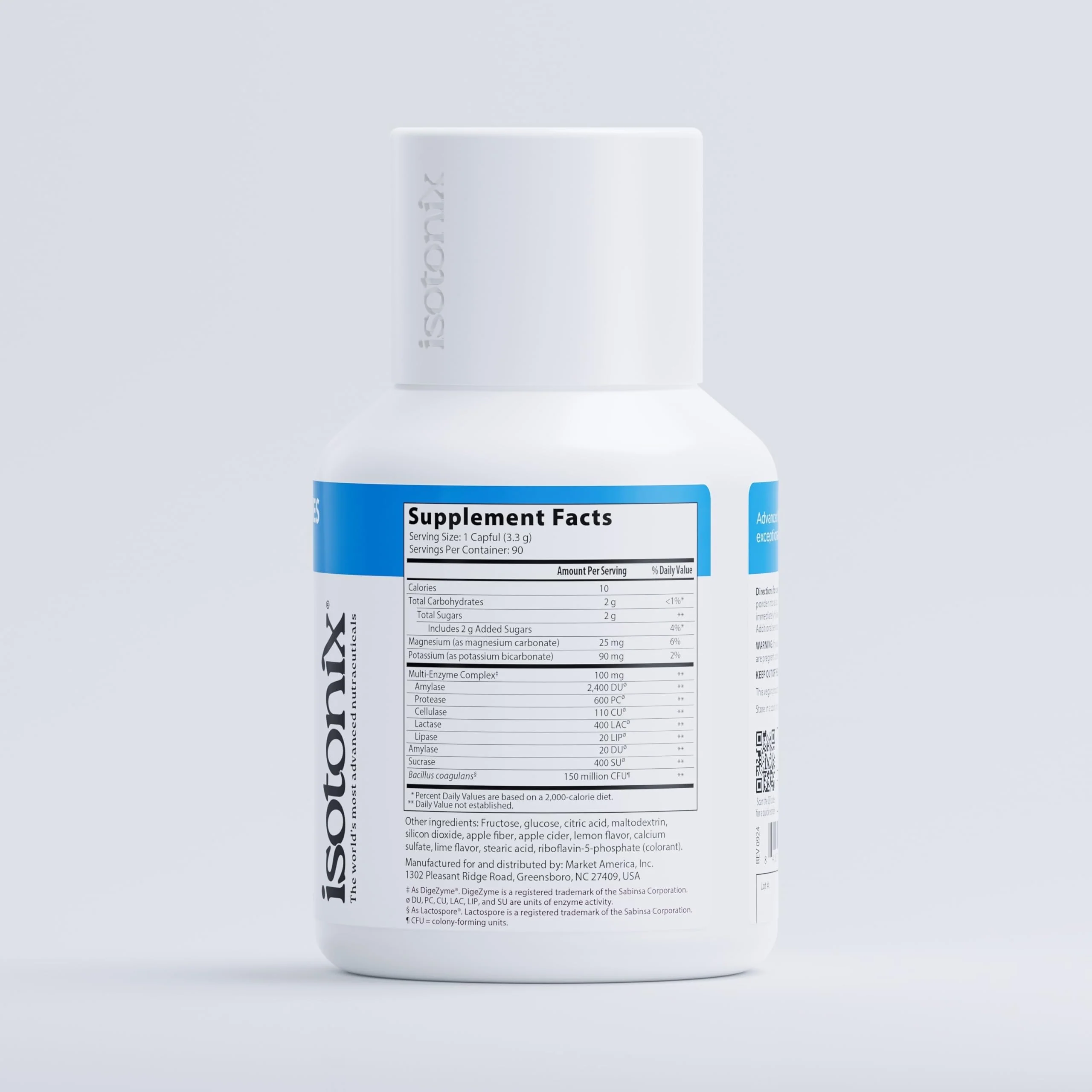 Isotonix® Digestive Enzymes with Probiotics | DigeZyme® Multi-Enzyme Complex & Lactospore® Bacillus Coagulans | Nutrient Absorption, Gut Balance & Digestive Health | Vegan, Gluten-Free | 90 Servings - Image 5