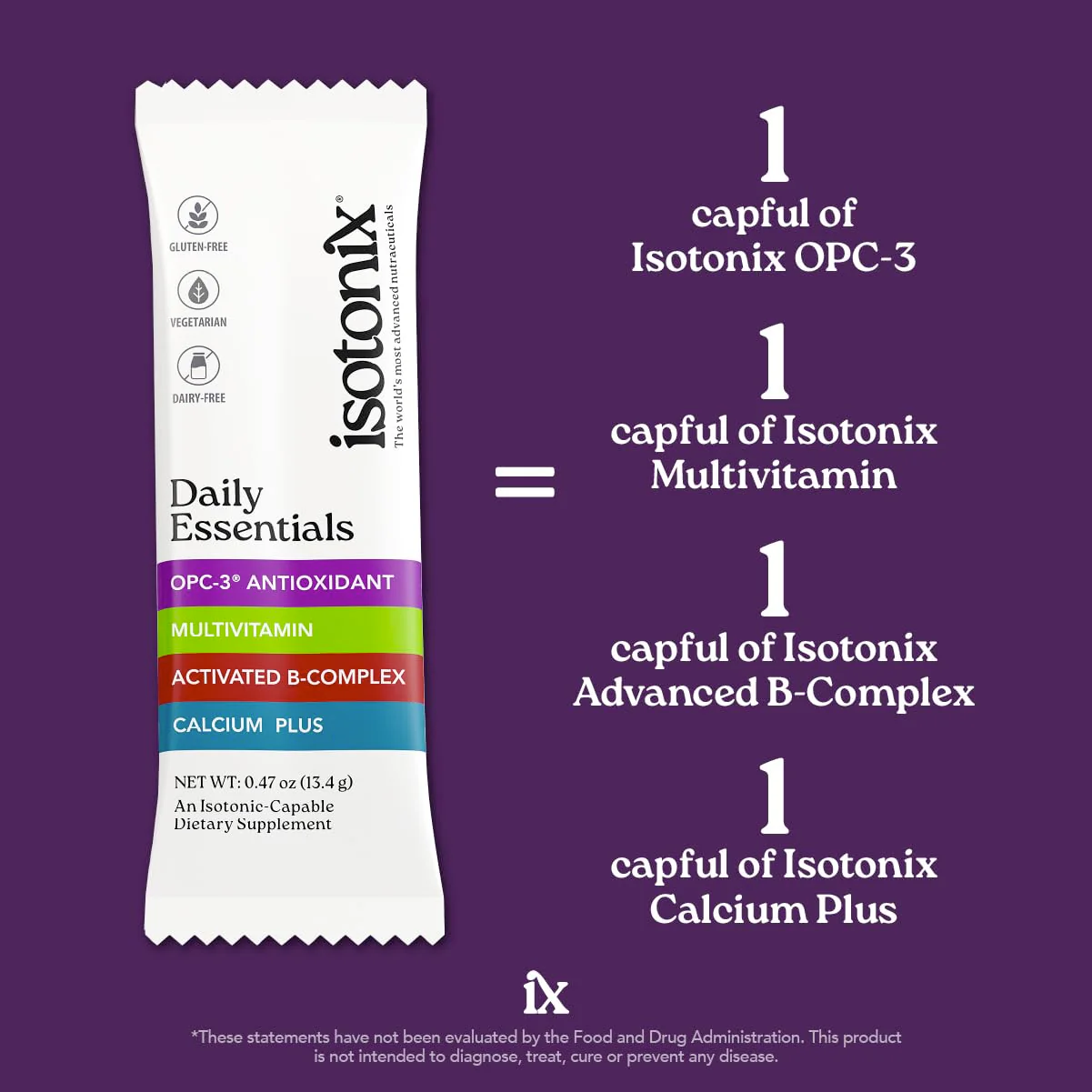 Isotonix Daily Essentials 4-in-1 Multivitamin Packets | Isotonic Delivery, Gluten Free, 30 Pack - Image 5