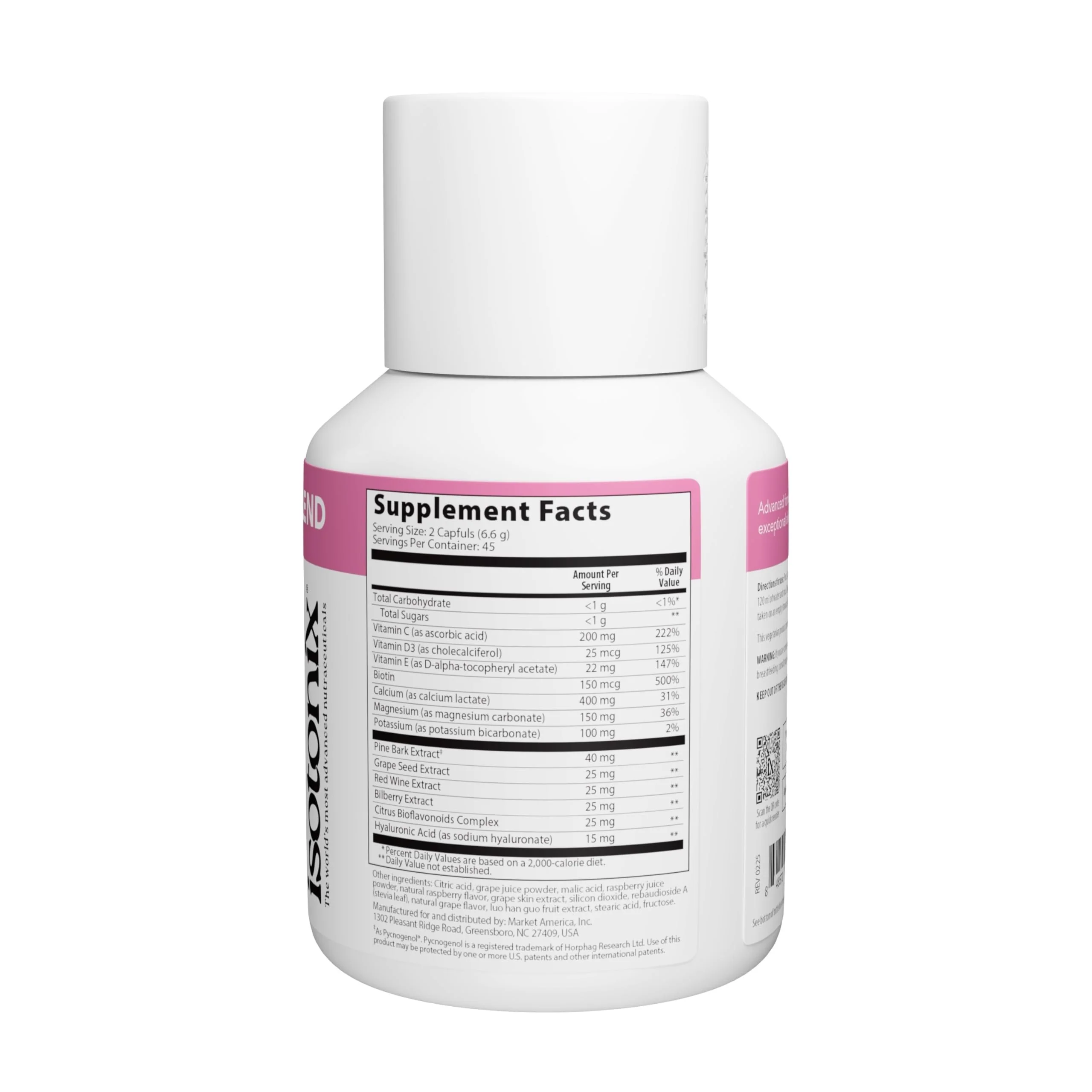 Isotonix OPC-3 Beauty Blend – Pycnogenol, Grape Seed & Hyaluronic Acid for Skin Hydration & Elasticity - Image 4