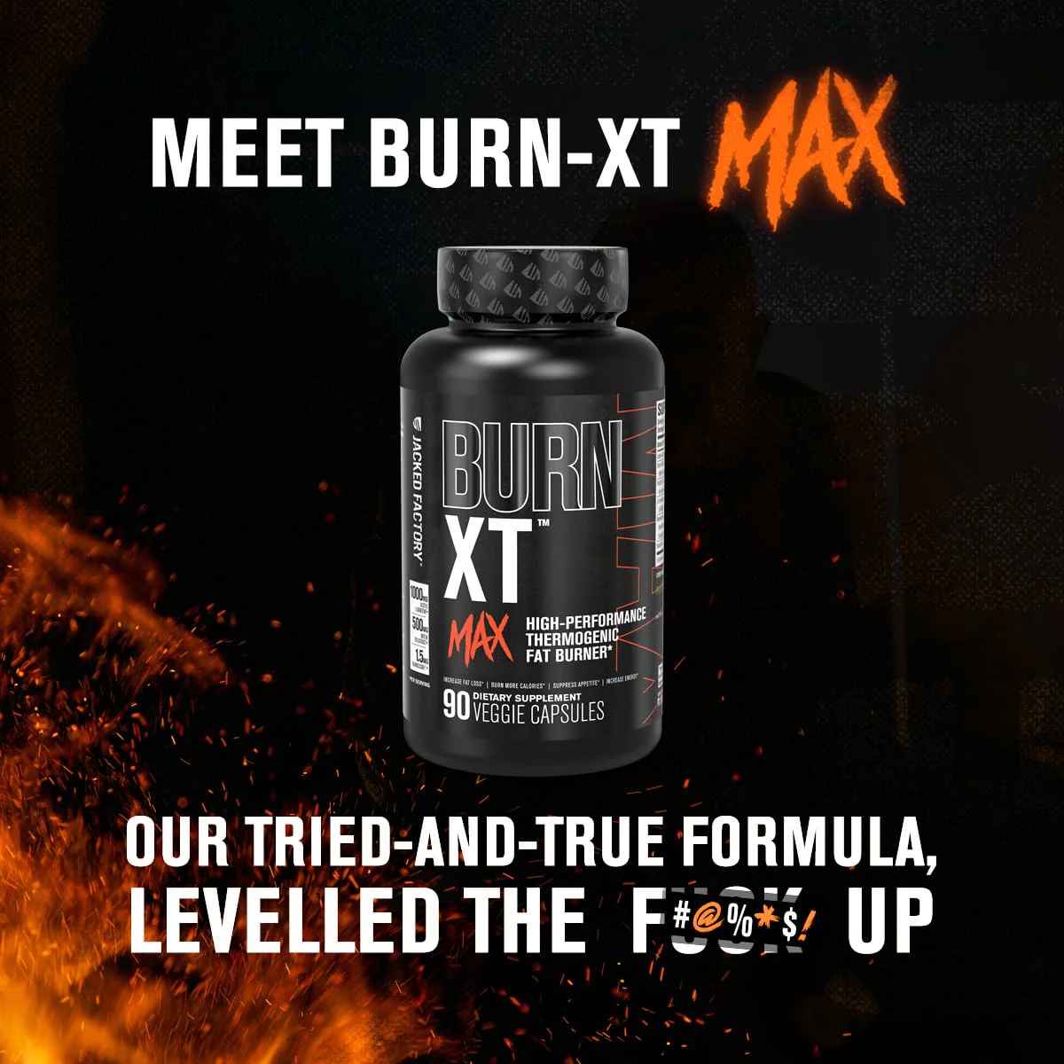 Jacked Factory Burn-XT Max: High-Performance Thermogenic Fat Burner with PurCaf Caffeine, MitoBurn & Green Tea | 90 Capsules - Image 14