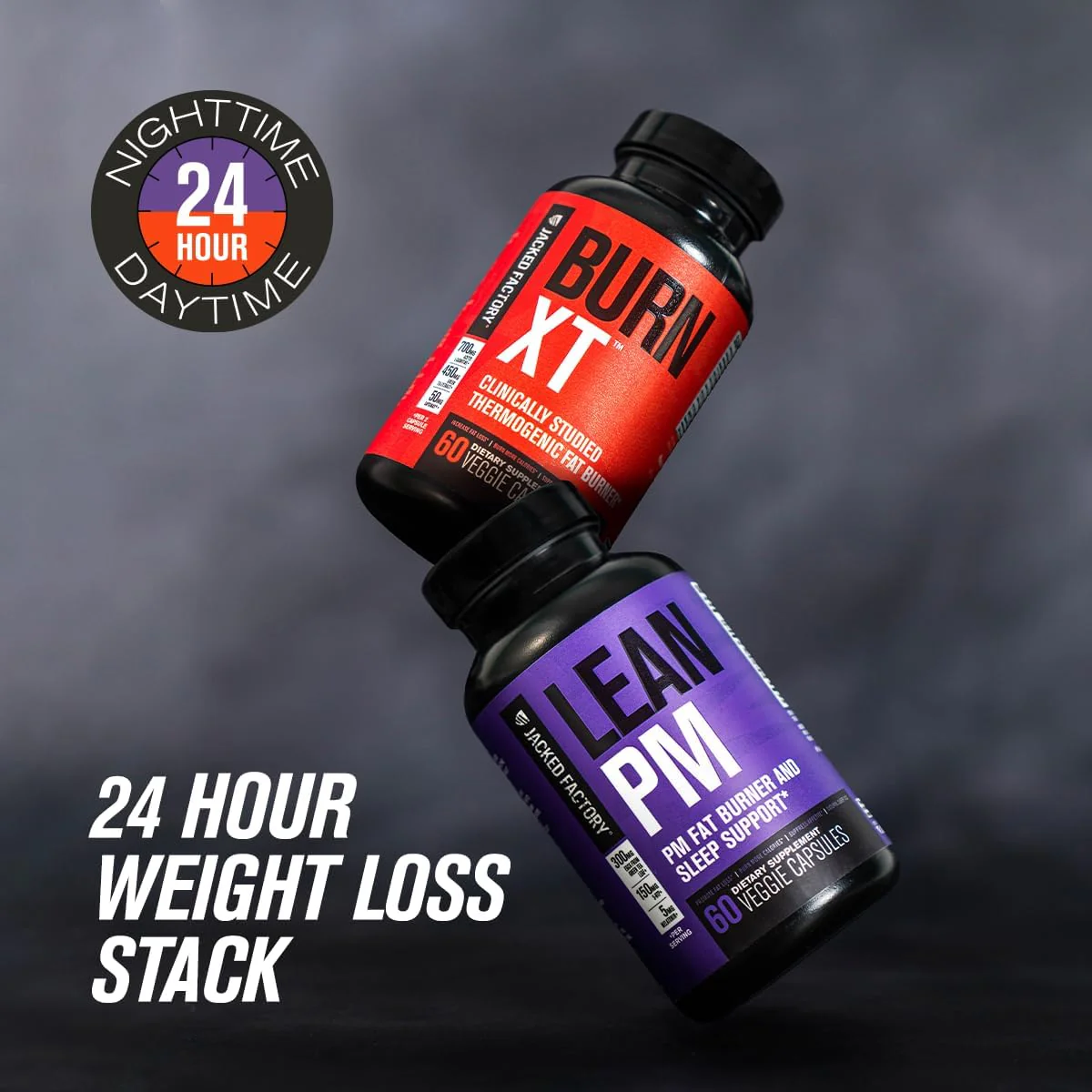 Jacked Factory Lean PM: Nighttime Fat Burner & Sleep Aid (120 Veggie Pills) - Image 14
