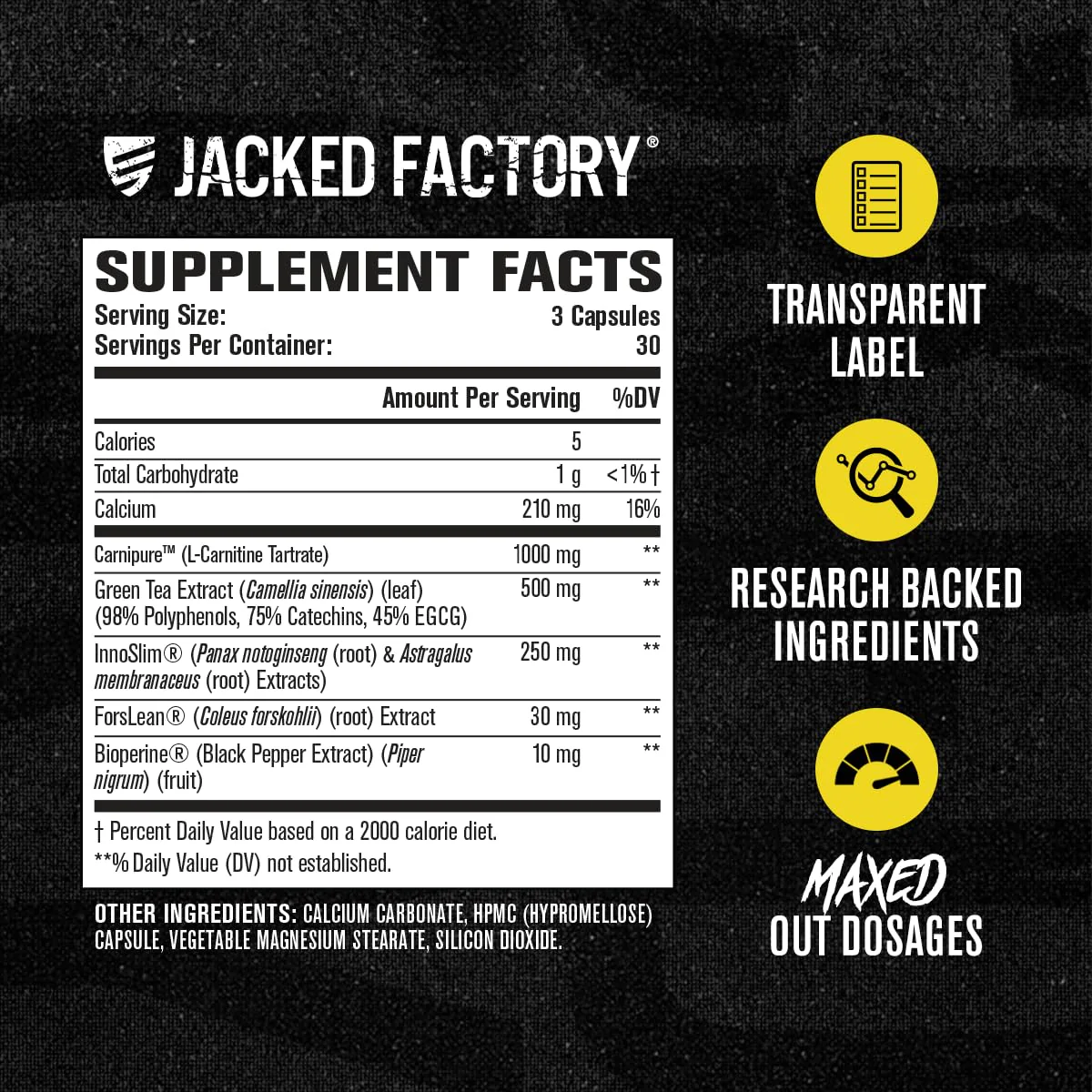 Jacked Factory Lean-XT Max – Stim-Free Fat Burner with Carnipure, InnoSlim & ForsLean | 90 Count - Image 14