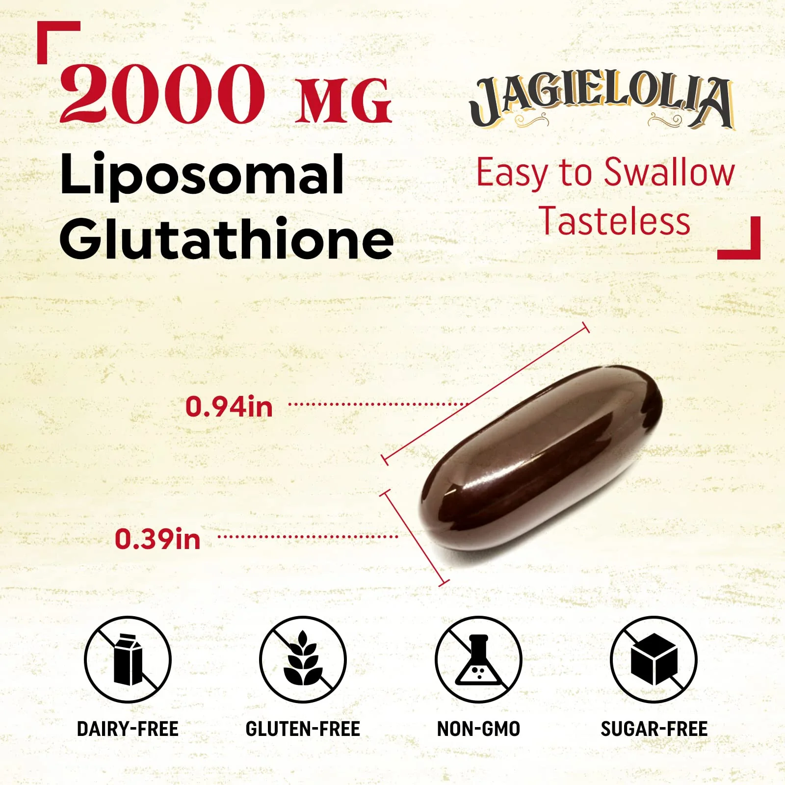 Jagielolia Liposomal Glutathione 2000 mg – L-Serine, L-Glycine & Sulforaphane | 360 Softgels - Image 14