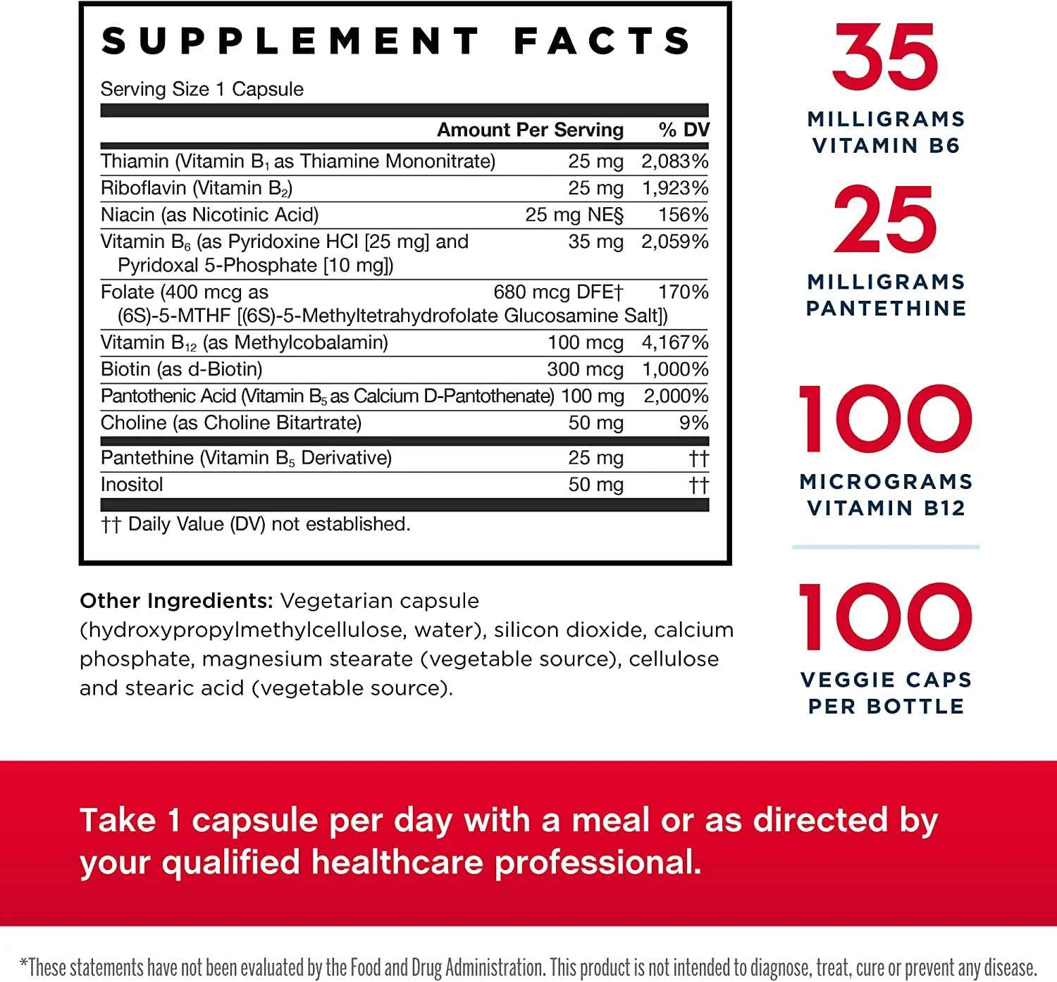 Jarrow Formulas B-Right - 100 Veggie Caps Pack of 2 | Low-Odor B-Complex for Energy & Metabolism - Image 2