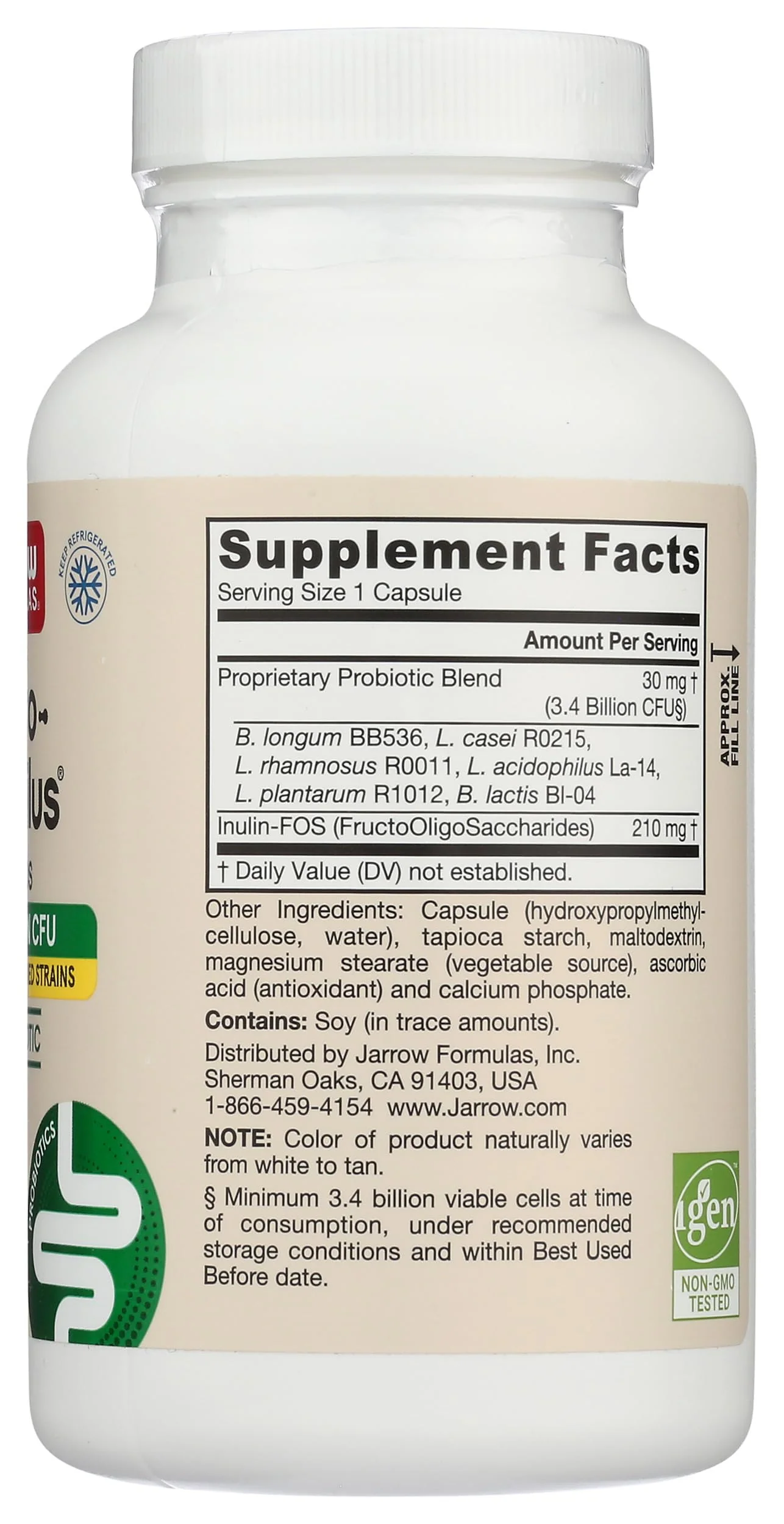 JARROW FORMULAS Jarro-Dophilus + FOS, 300 CT – Probiotic Supplement - Image 6