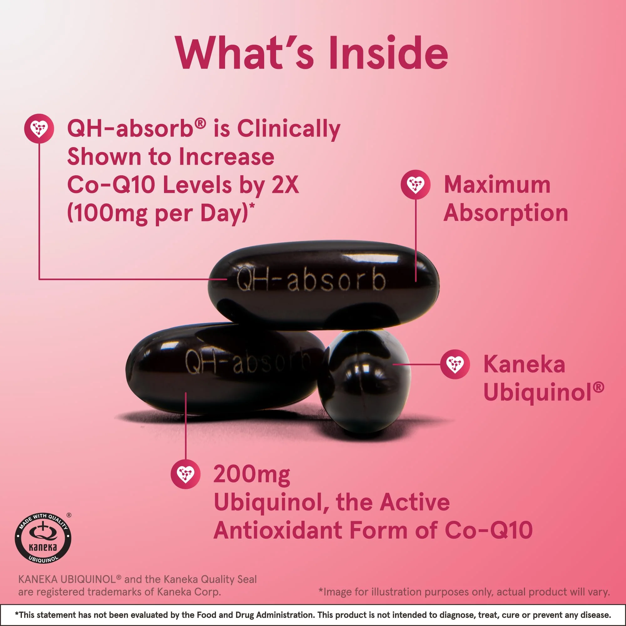 Jarrow Formulas QH-Absorb 200 mg – Active Co-Q10 (Ubiquinol) for Mitochondrial Energy & Cardiovascular Support | 90 Softgels - Image 10