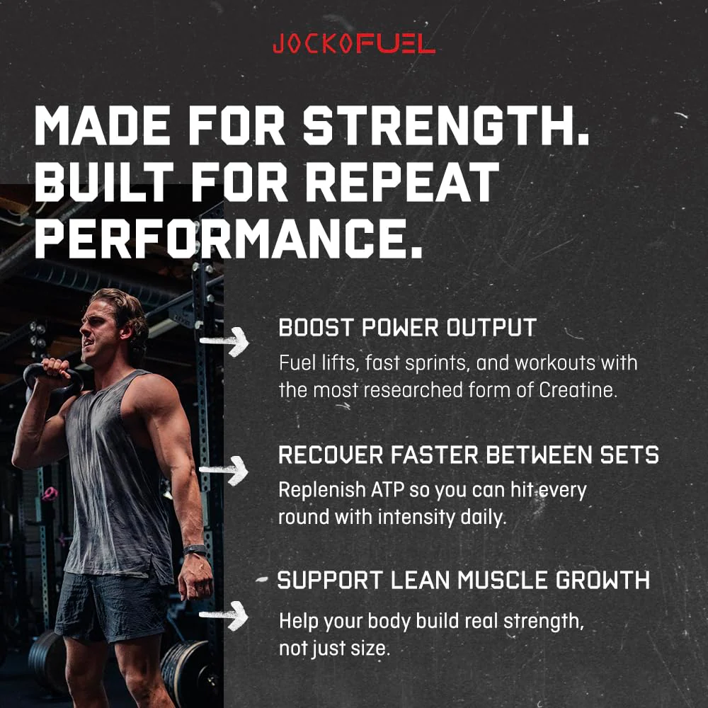 Jocko Fuel Creatine Stick Packs – Travel-Size Creatine Monohydrate, 30 Servings, Unflavored - Image 5