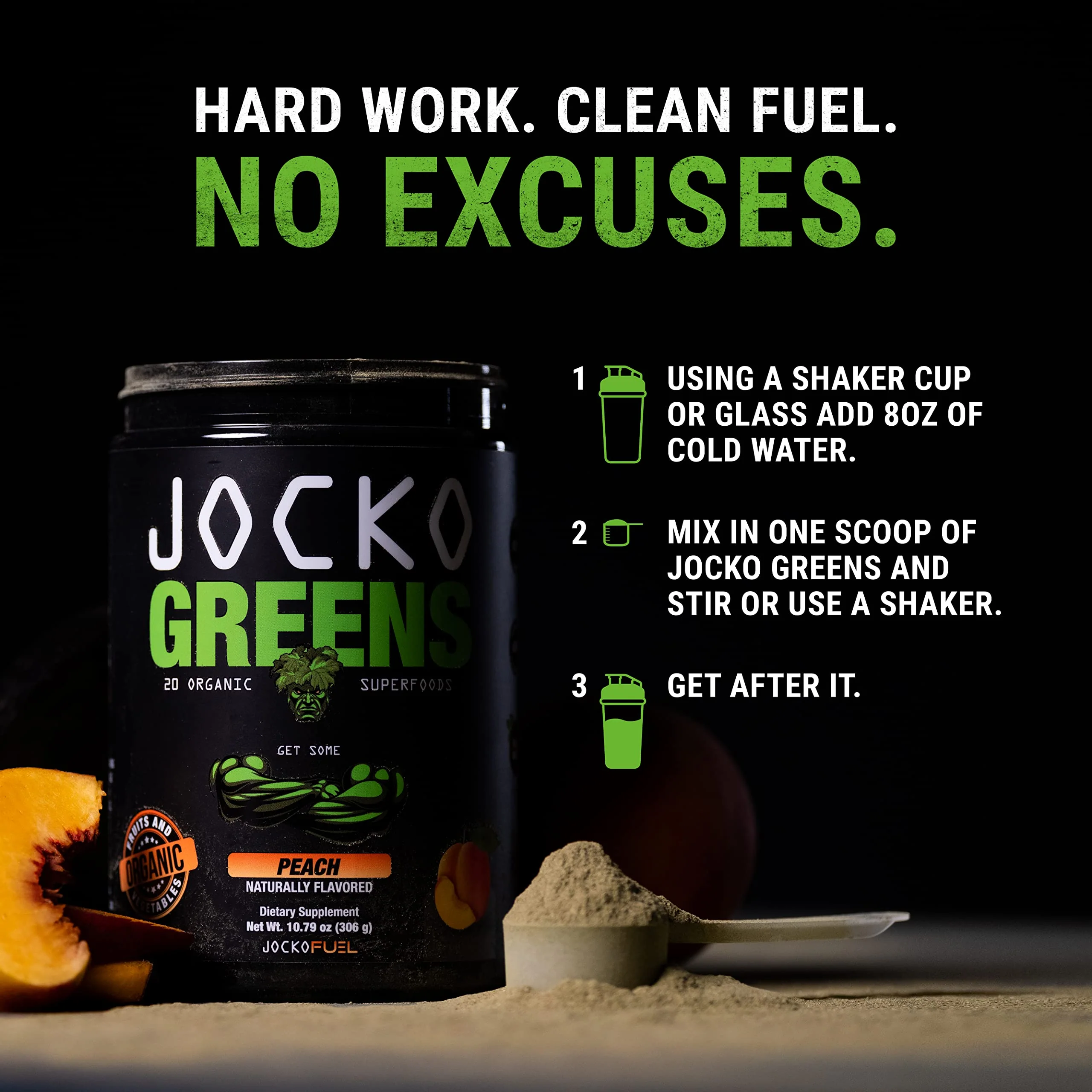 Jocko Fuel Daily Greens Powder – Organic Greens Superfood for Digestion and Immune Support | 30 Servings - Image 14