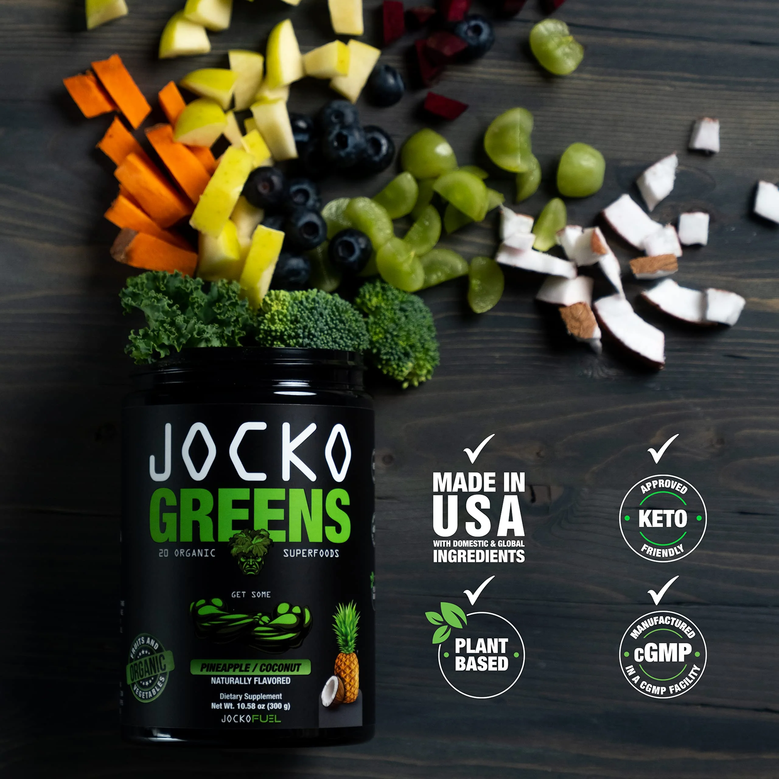 Jocko Fuel Daily Greens Powder – Premium Organic Greens with Probiotics (30 Servings) - Image 12