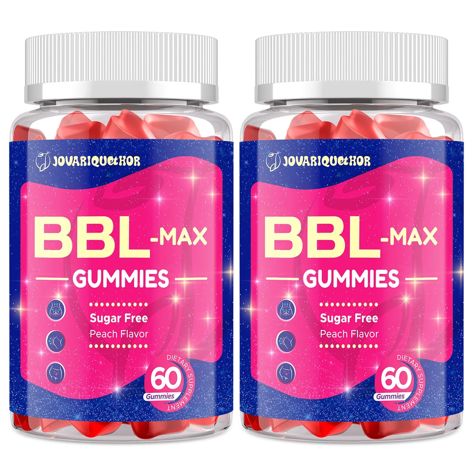 Jovariquethor Booty Gummies for Women – Peach Flavor, Multivitamin & Herbal Blend (120 Count) - Image 8