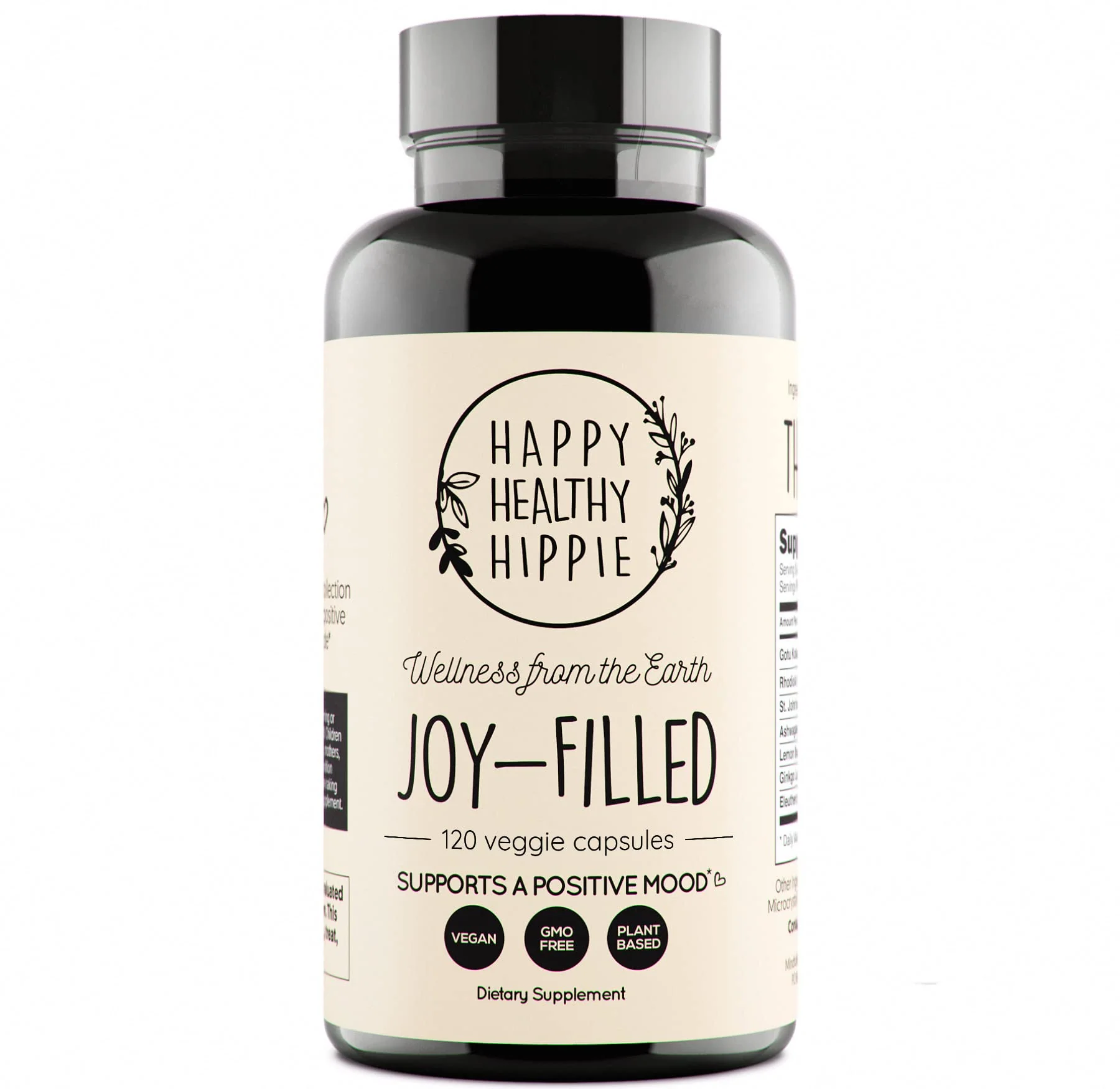 Joy-Filled Mood Support Supplement — 7-Herb Complex w/St. John's Wort (120 Ct) | Plant-Based Mood & Stress Support | Happy Healthy Hippie - Image 10