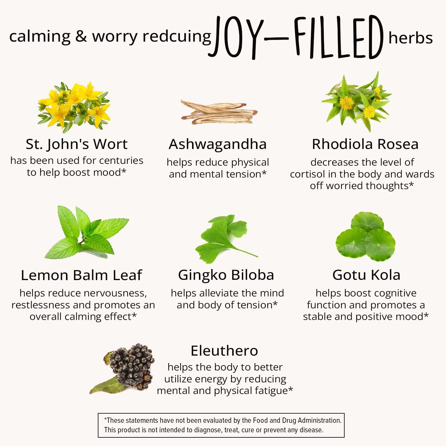 Joy-Filled Mood Support Supplement — 7-Herb Complex w/St. John's Wort (120 Ct) | Plant-Based Mood & Stress Support | Happy Healthy Hippie - Image 14