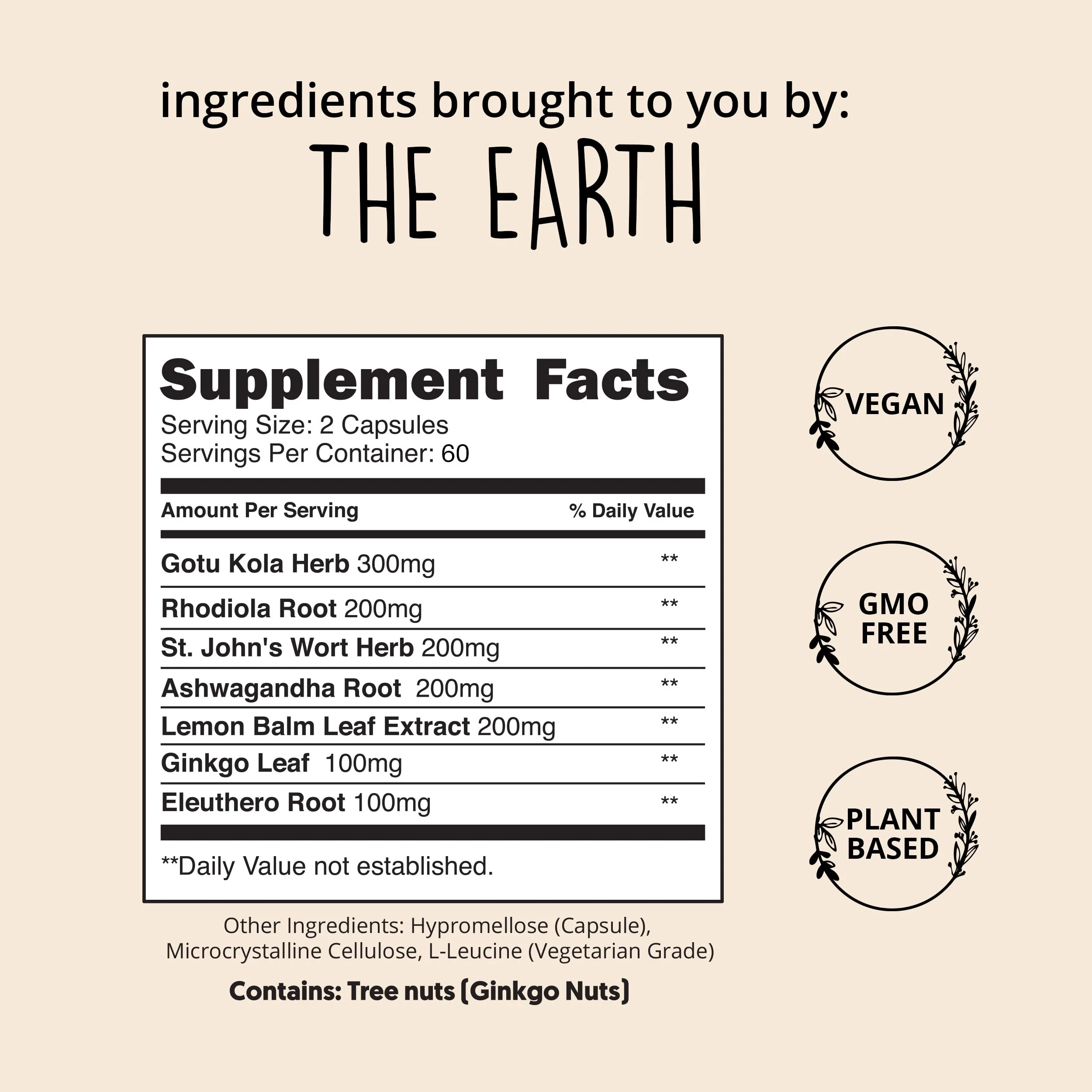 Joy-Filled Mood Support Supplement — 7-Herb Complex w/St. John's Wort (120 Ct) | Plant-Based Mood & Stress Support | Happy Healthy Hippie - Image 15