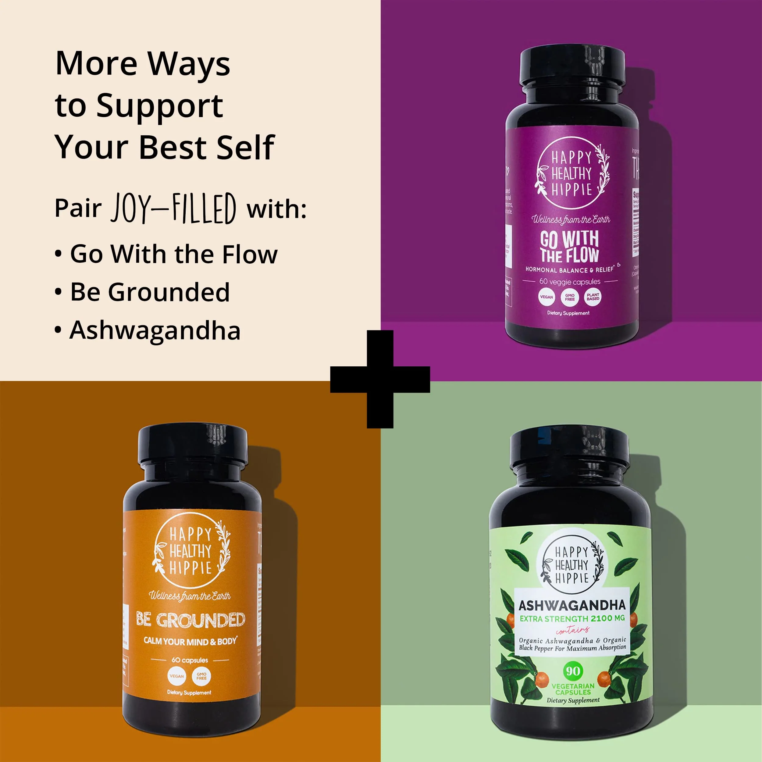Joy-Filled Mood Support Supplement — 7-Herb Complex w/St. John's Wort (120 Ct) | Plant-Based Mood & Stress Support | Happy Healthy Hippie - Image 17